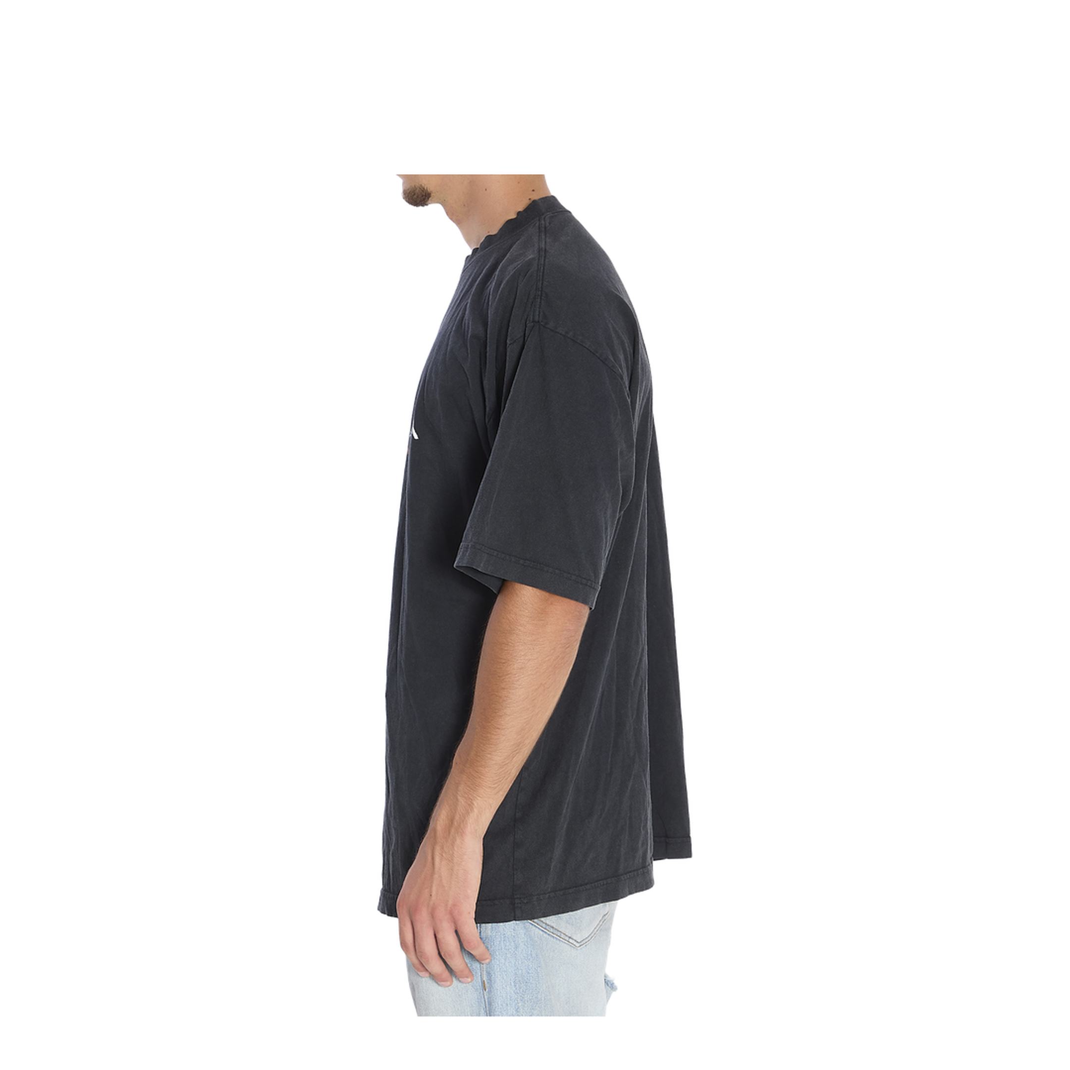 Bb Icon Stencil T-shirt Medium Fit in Faded Black