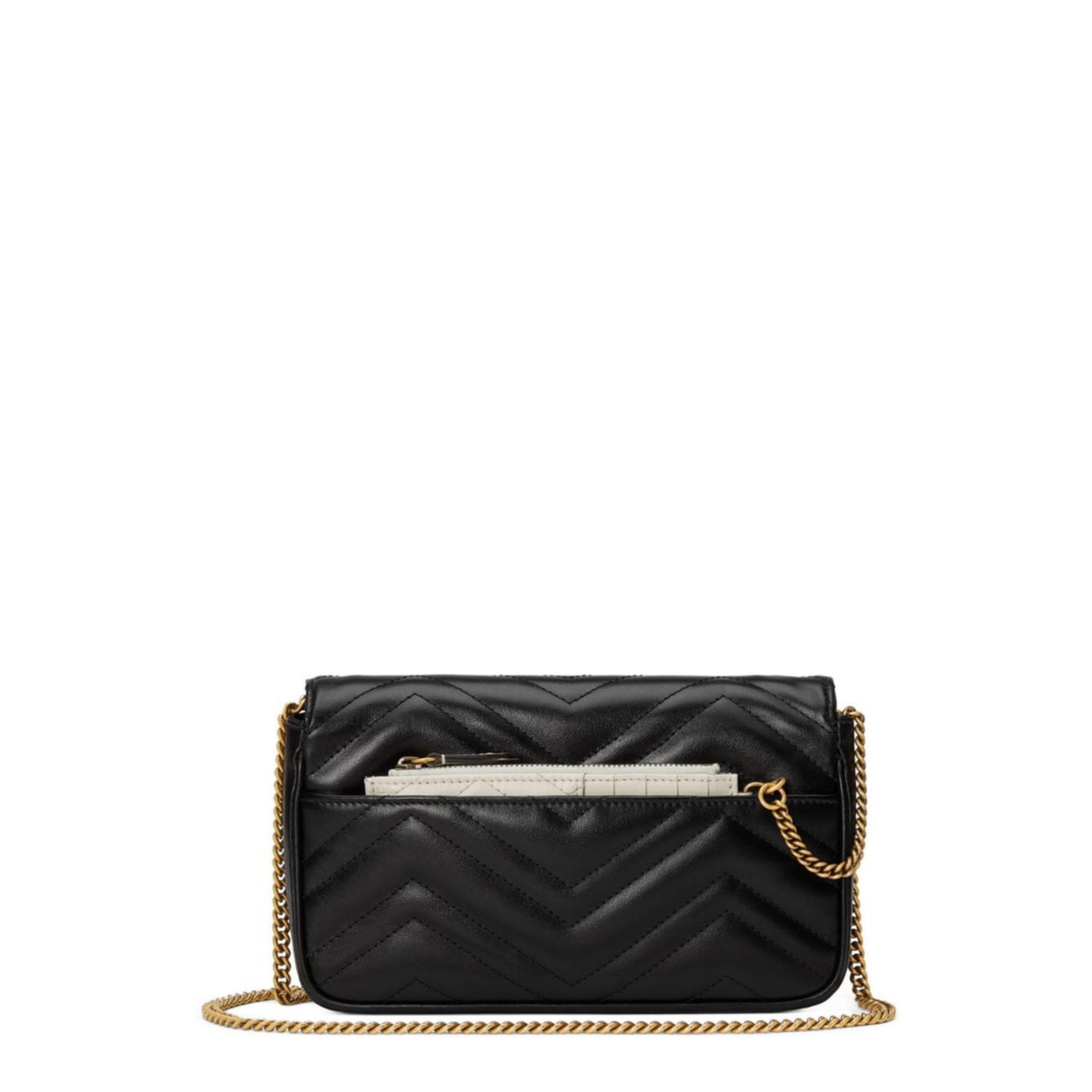 GG Marmont Leather Continental Wallet - Black