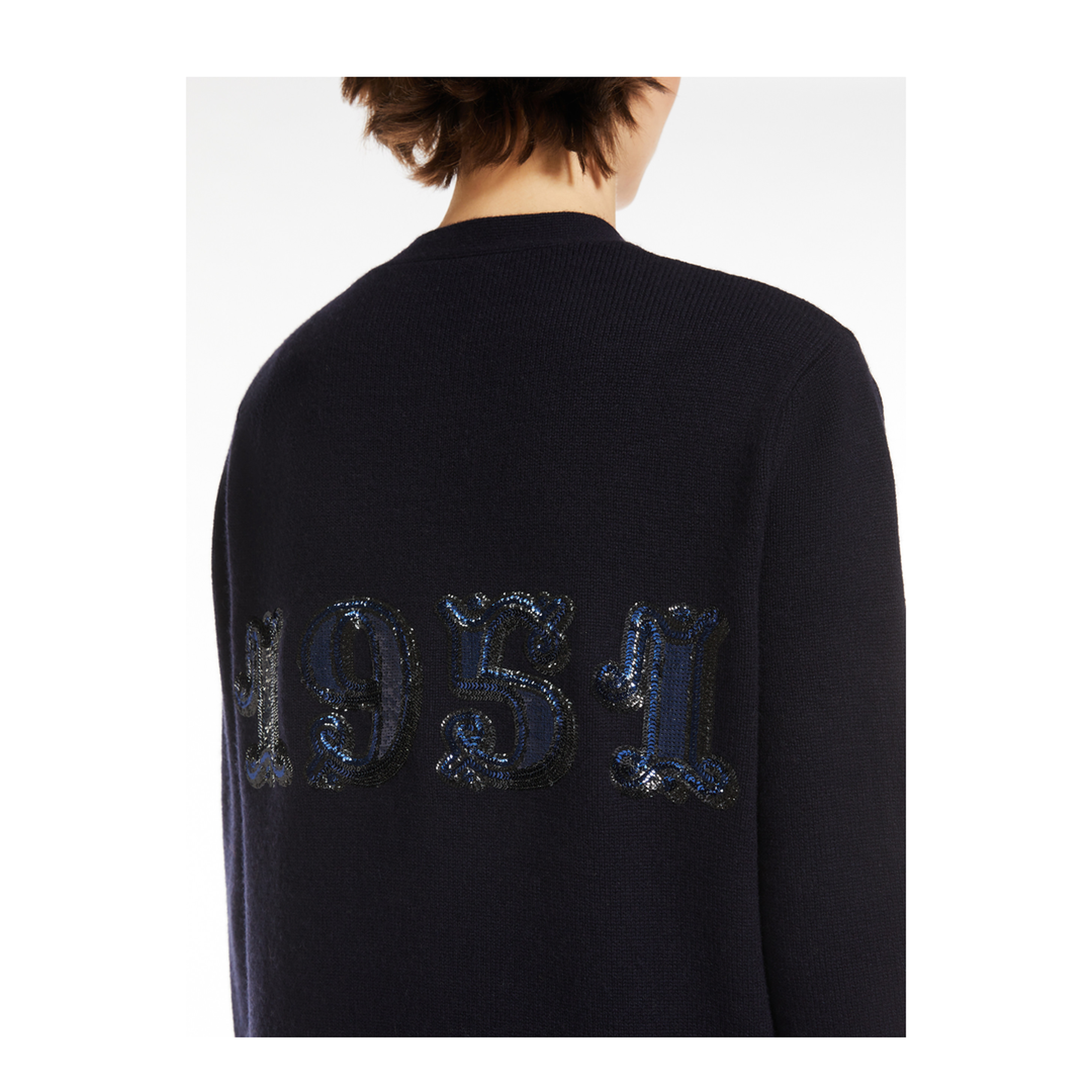 MAYFEYR - Max Mara - Wool And Cashmere Cardigan With Sequins - 2421346052650VILLAR028