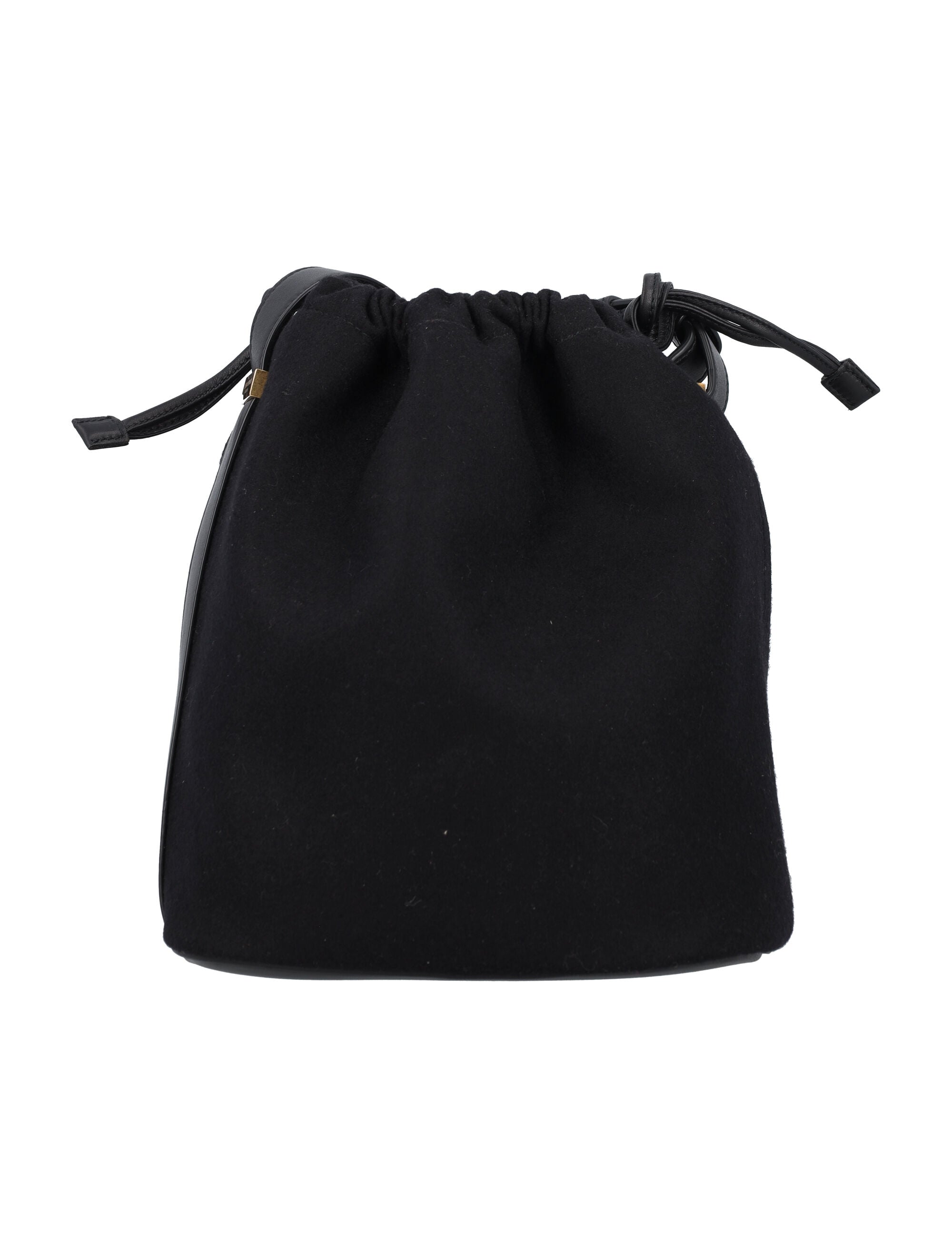 Drawstring Crossbody Pouch, Gold Hardware