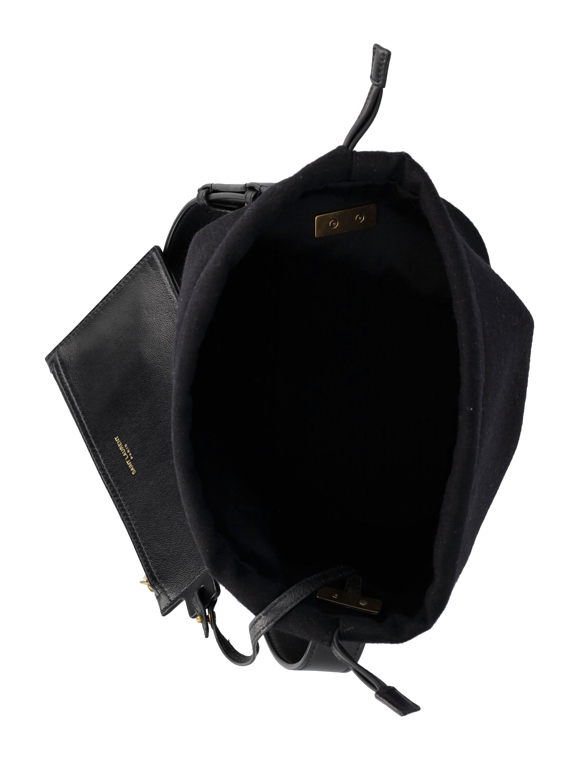 Drawstring Crossbody Pouch, Gold Hardware