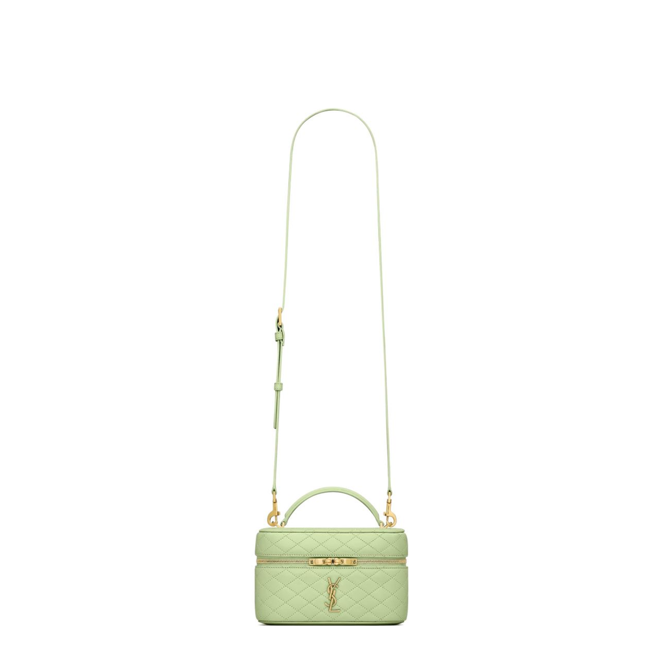 Gaby Small Lambskin Vanity Bag - Misty Jade