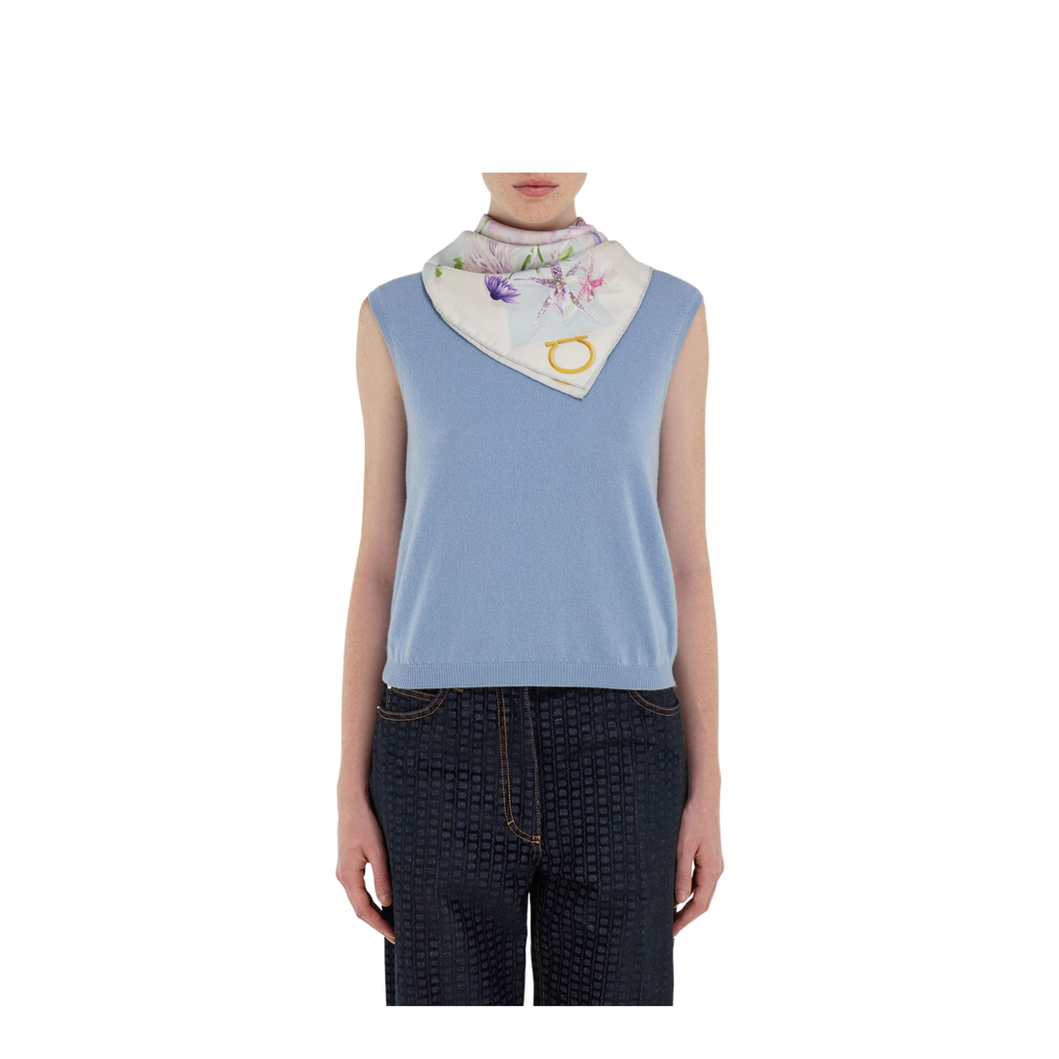 MAYFEYR - Ferragamo - Clear Blue Scarfs - 310225789917003