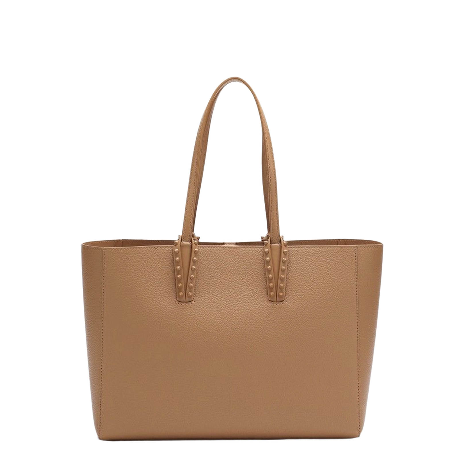 Beige Leather Cabata Small Tote Bag