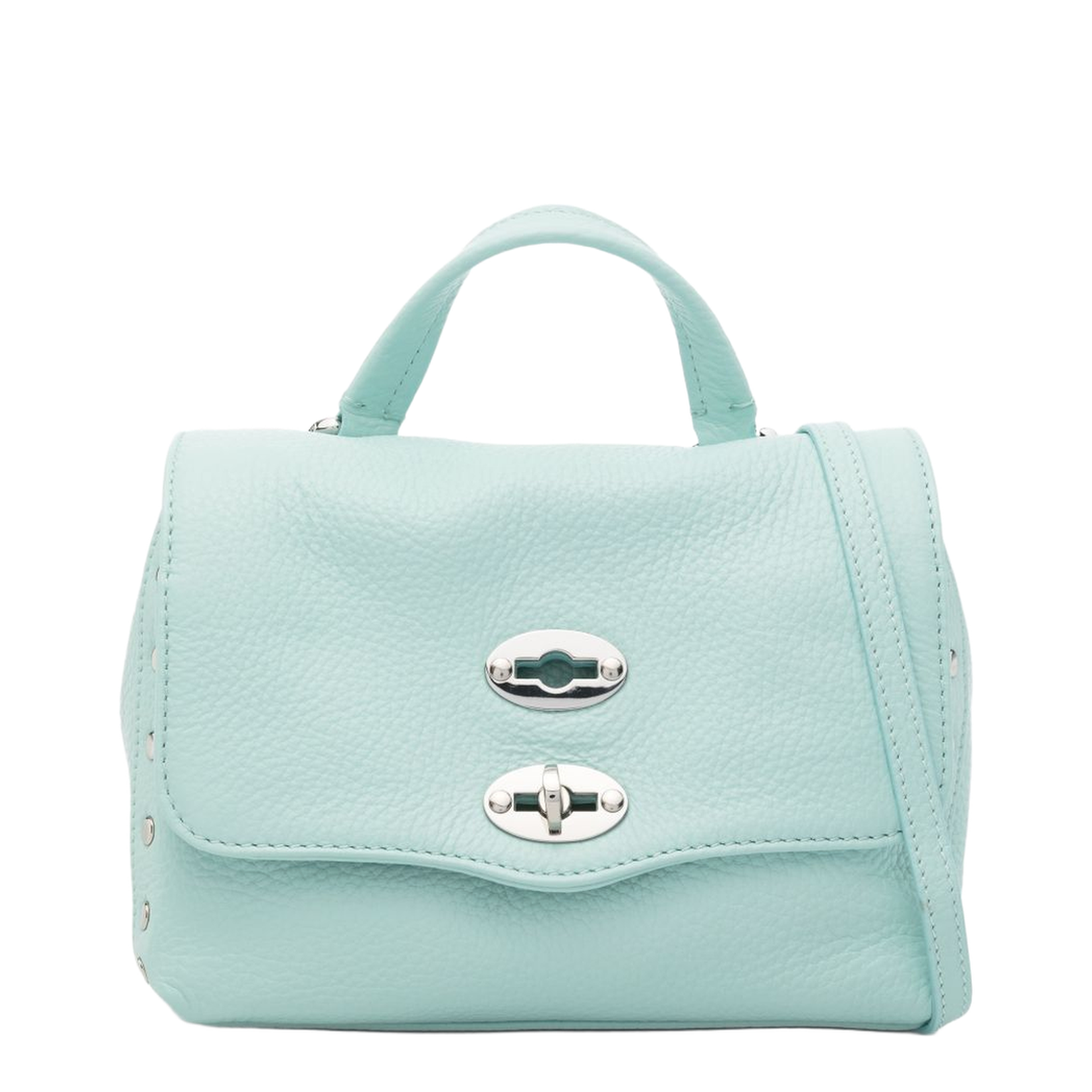 Postina Daily Baby Leather Handbag Clear Blue