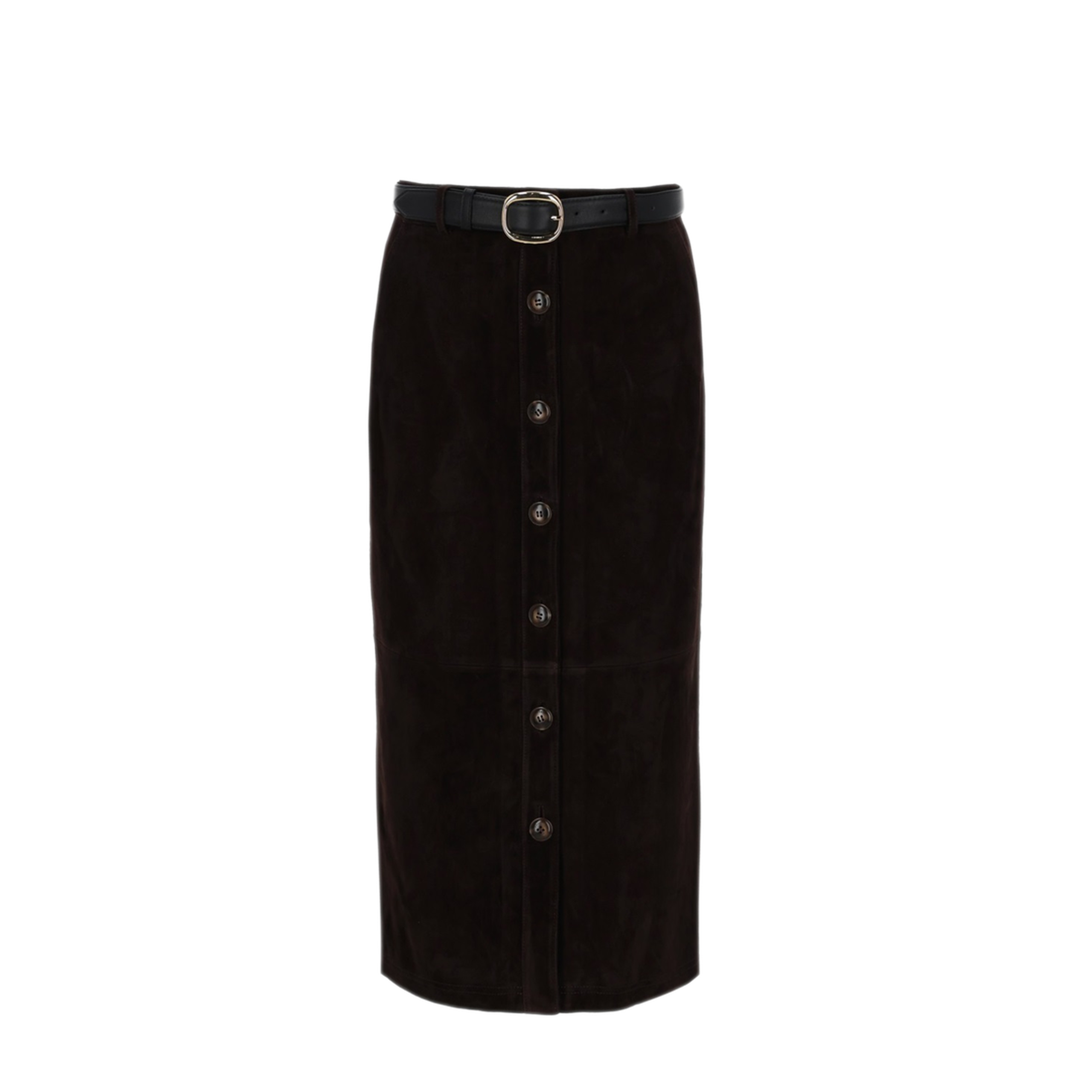MAYFEYR - Self Portrait - Suede Midi Skirt - RS26091MSKBRBROWN