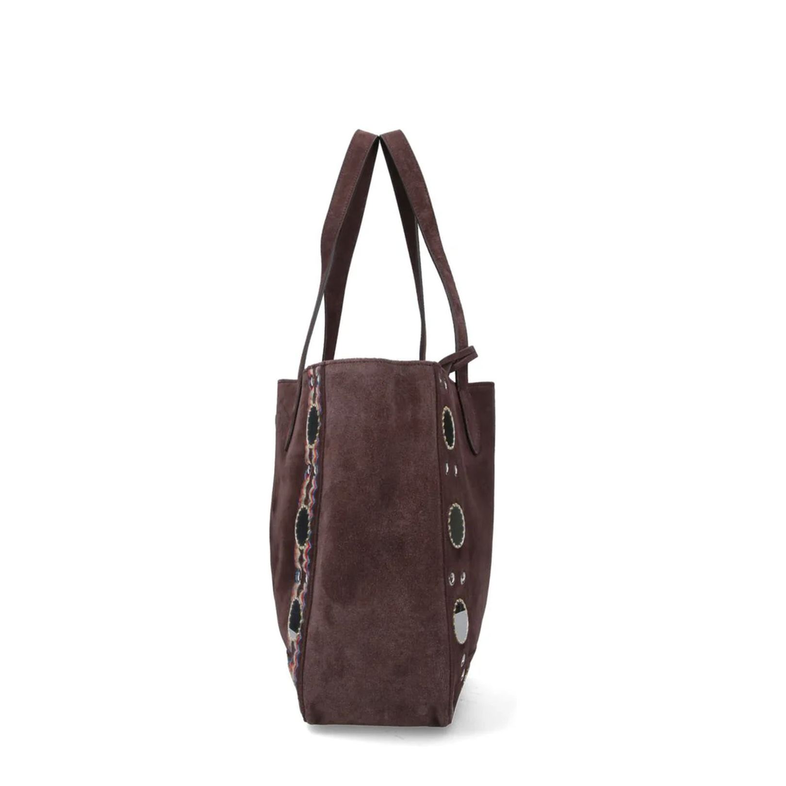 Brown Suede Shopping Bag