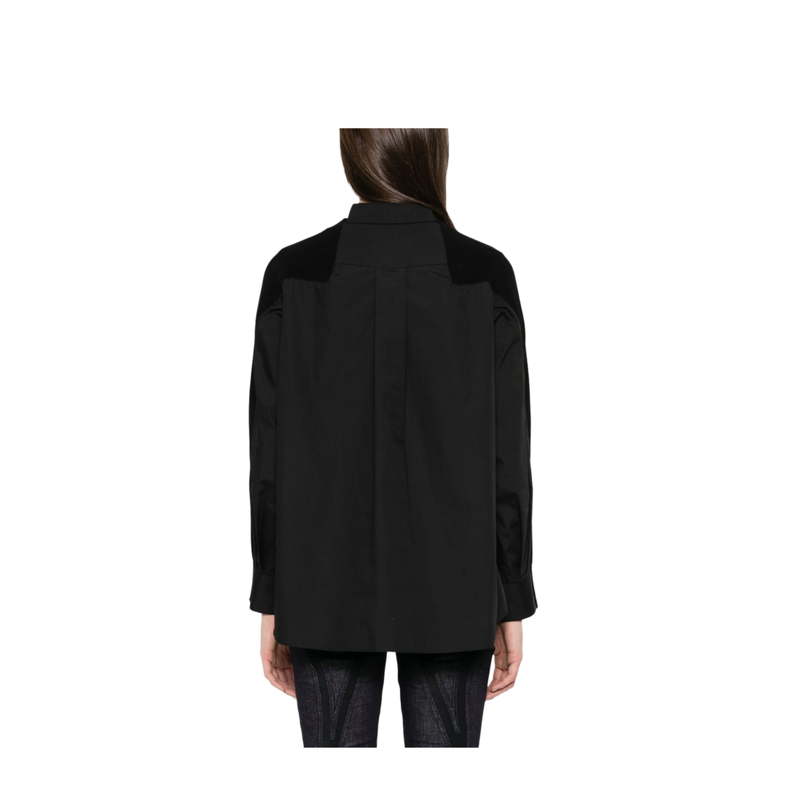Cotton Knit x Cotton Poplin Cardigan