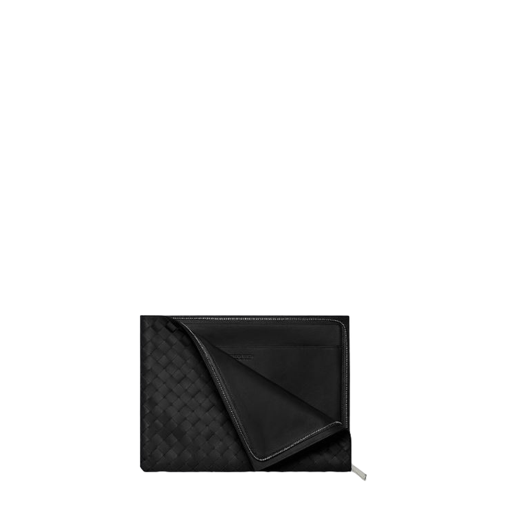 Intrecciato Half Zip Pouch