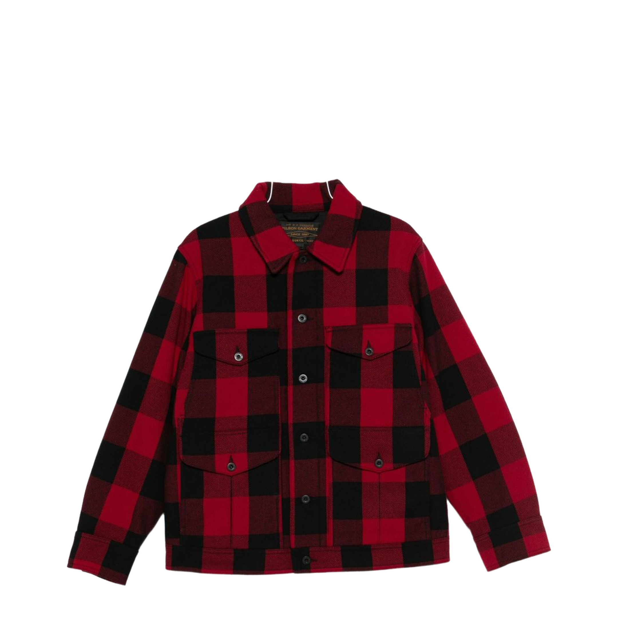 Wool Jacket - Red Check Pattern