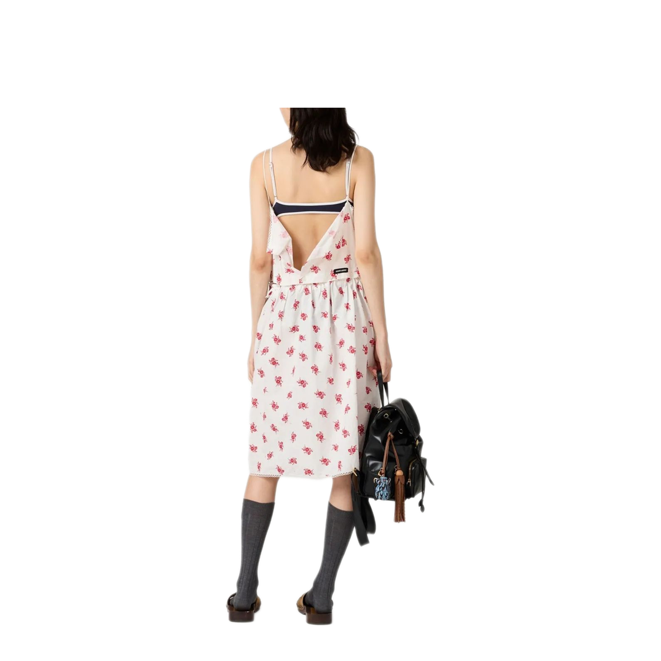 MAYFEYR - Miu Miu - Flame Poplin Dress - MF5910SOOO17O3F0970