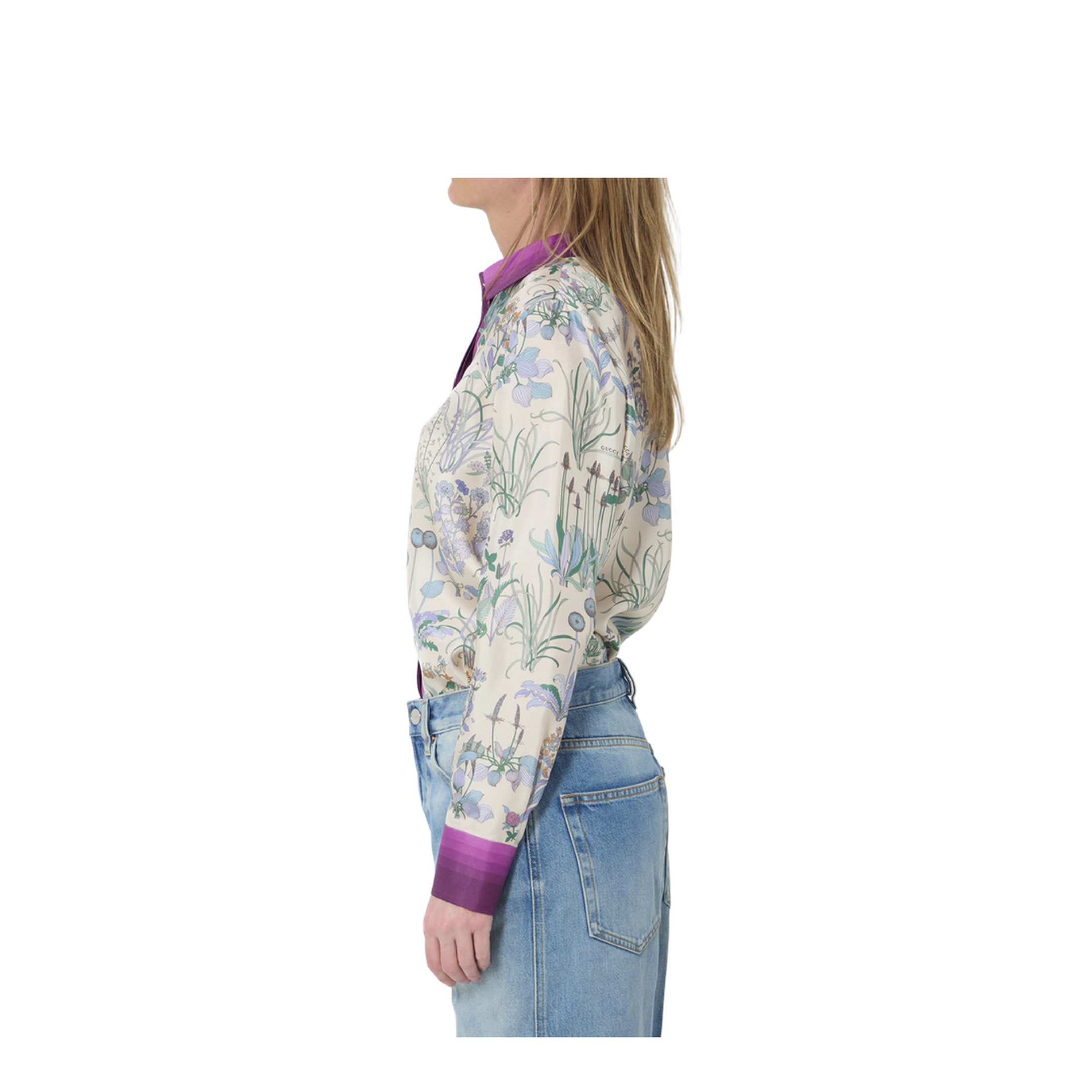 Printed Silk Twill Shirt