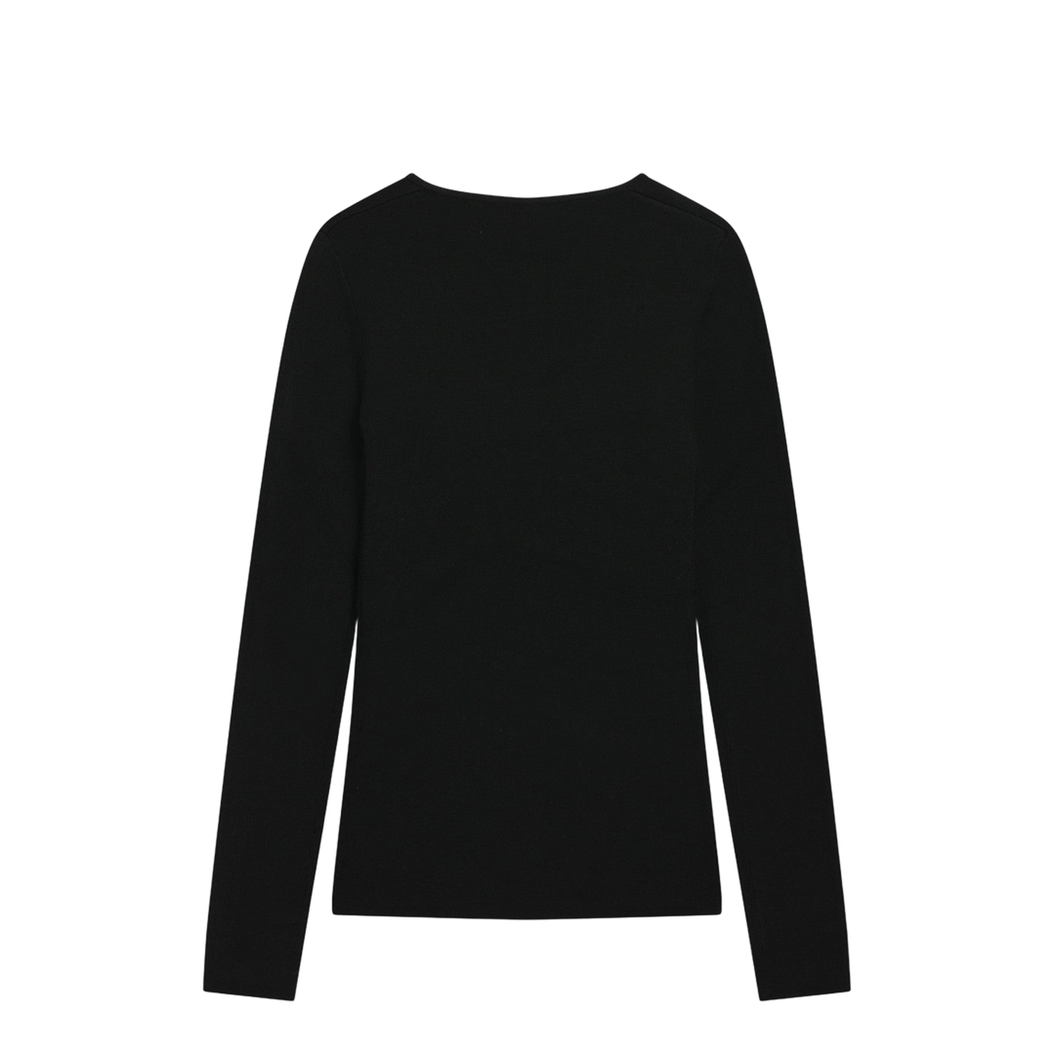 MAYFEYR - Toteme - Black Wool-Blend Knit Top - 254-WRT0571YA0128001