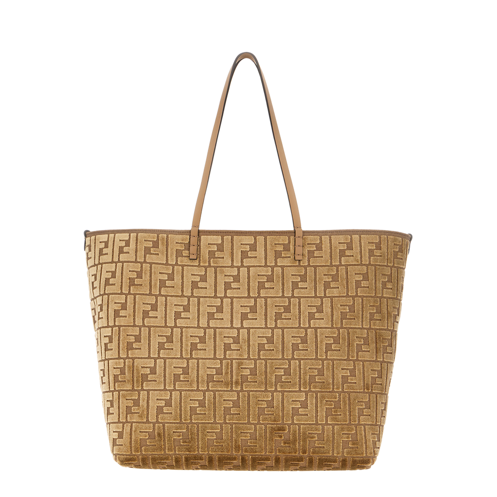 Roll Large Shopper Bag in FF Jacquard Velvet