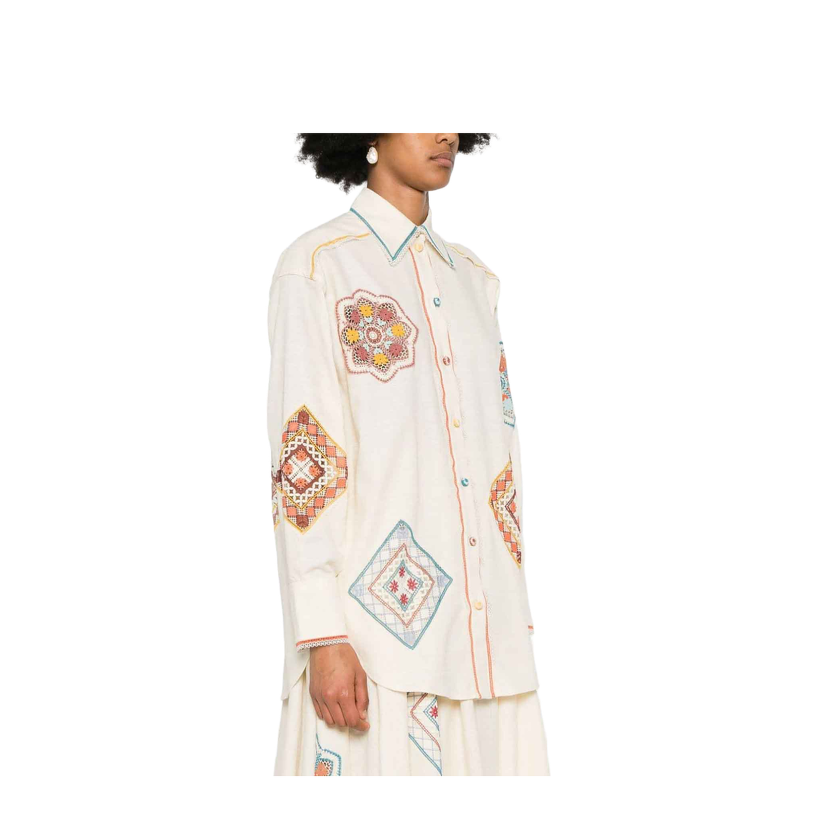 Ottie Doily Shirt - Multicolour