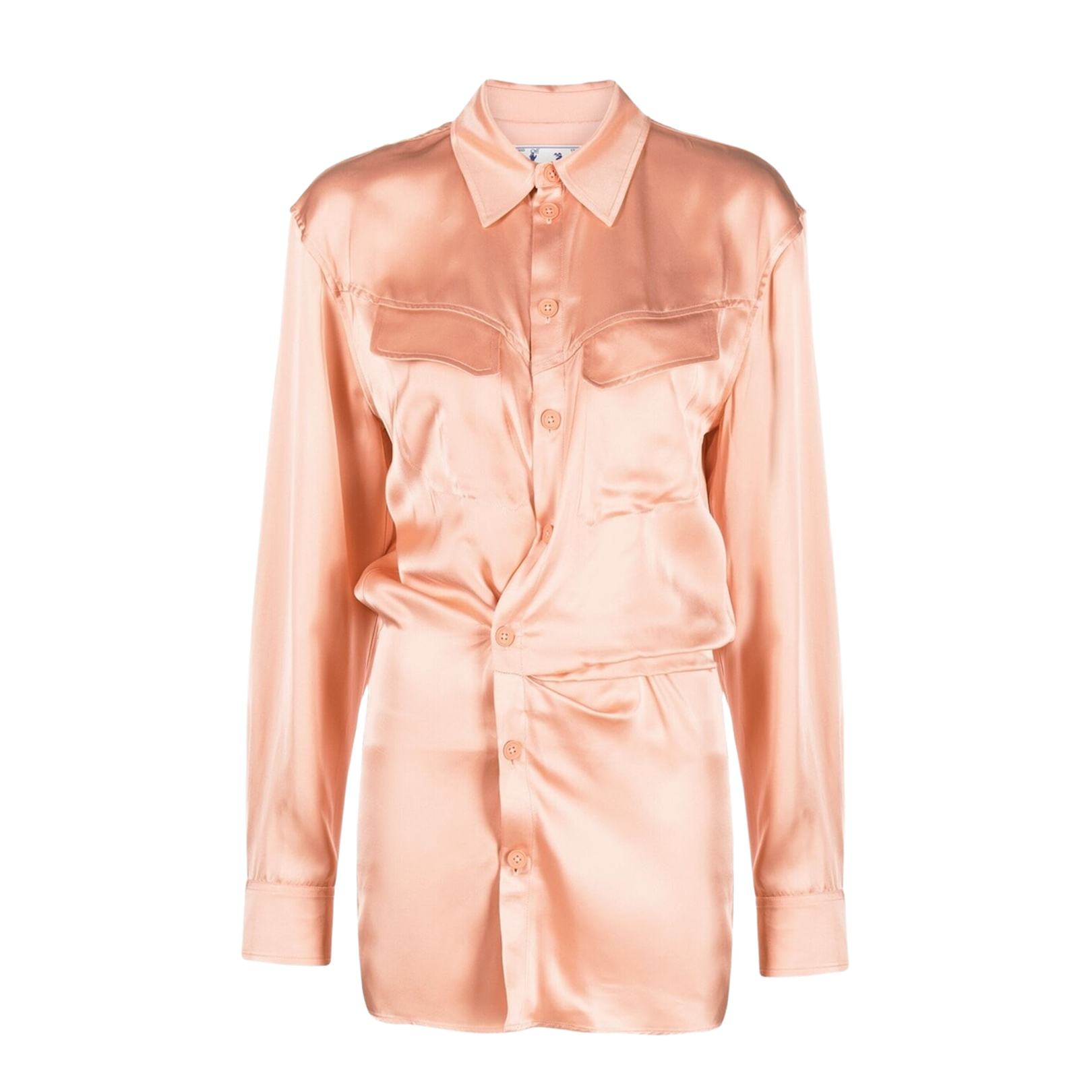 Twist-Detail Shirt Dress