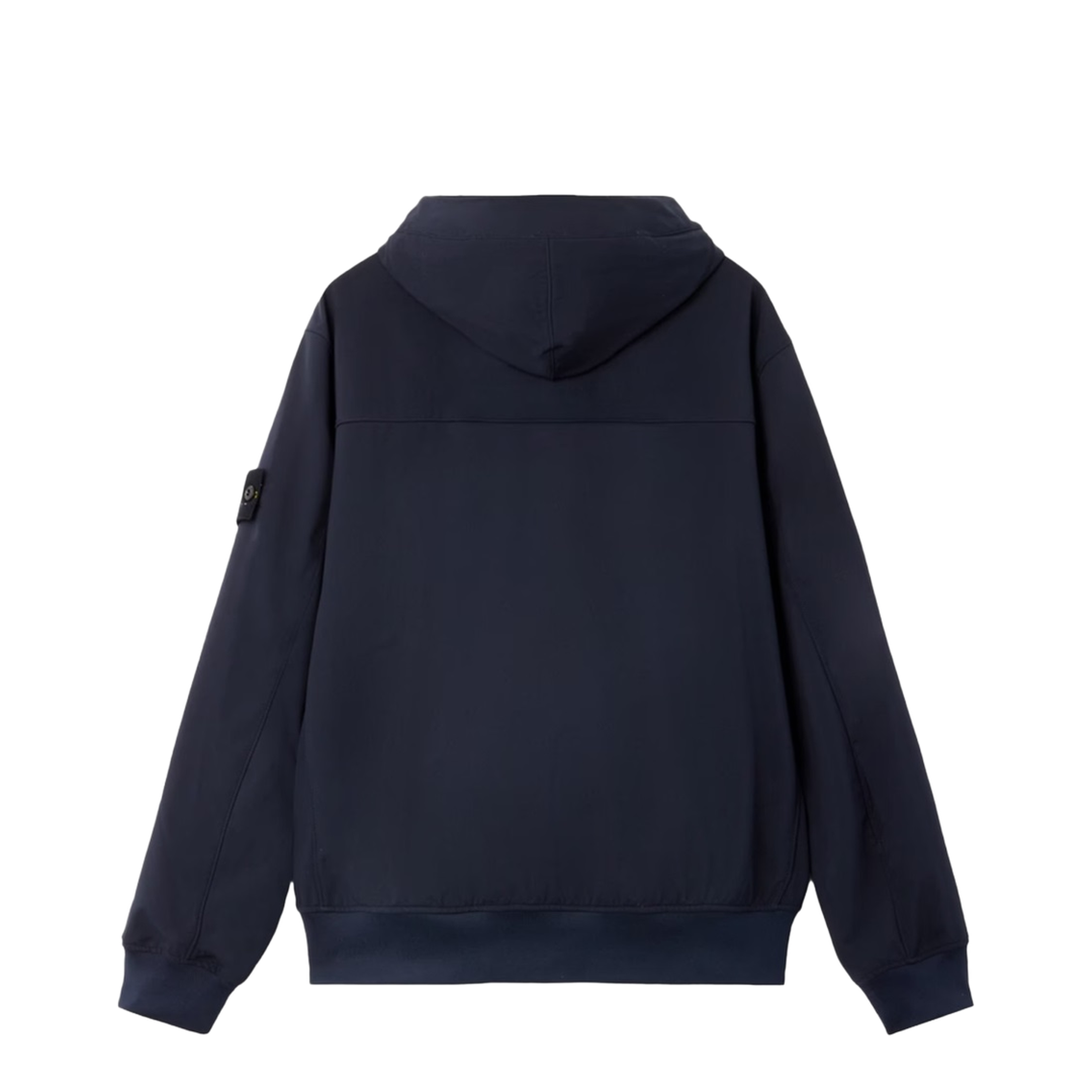 Hooded Bomber Jacket in Light Soft Shell-R - Blue