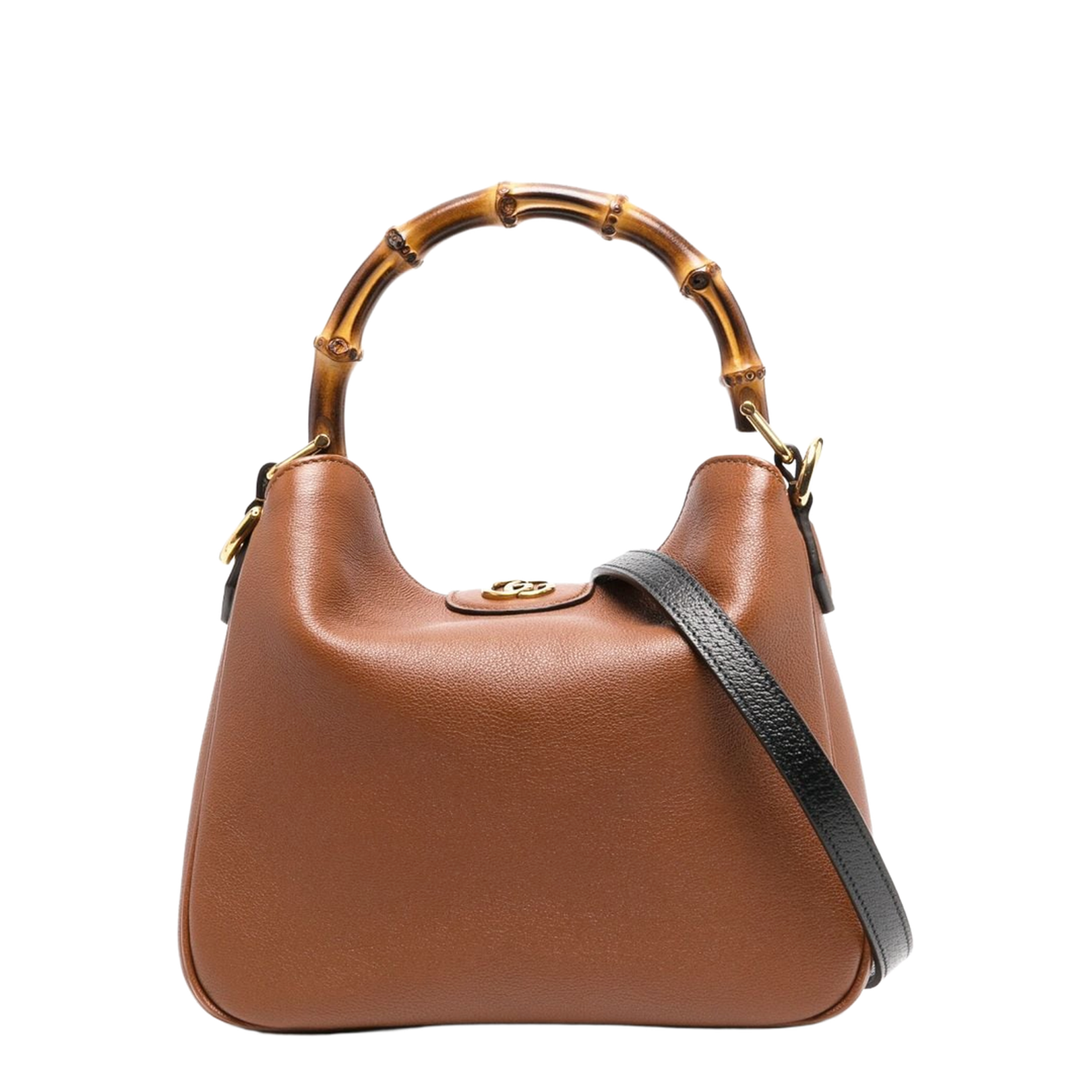 Diana Small Leather Shoulder Bag - Brown