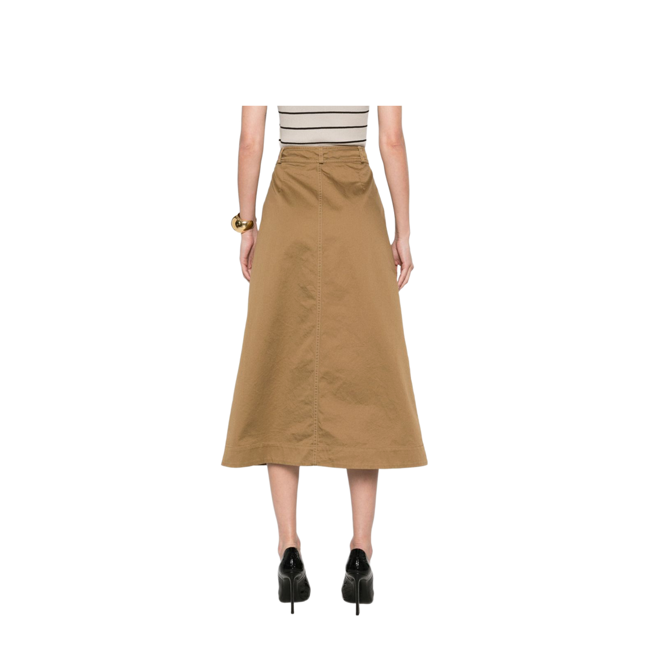 MIDI SKIRT WITH BUTTONS