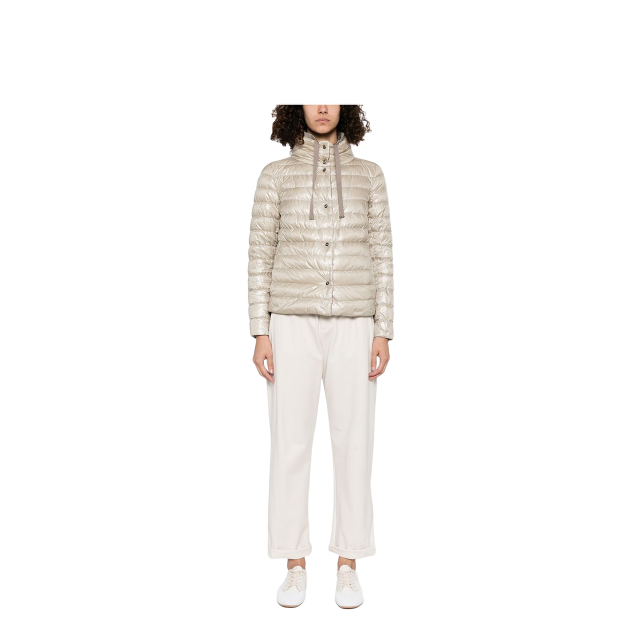 Reversible Puffer Jacket With High Collar