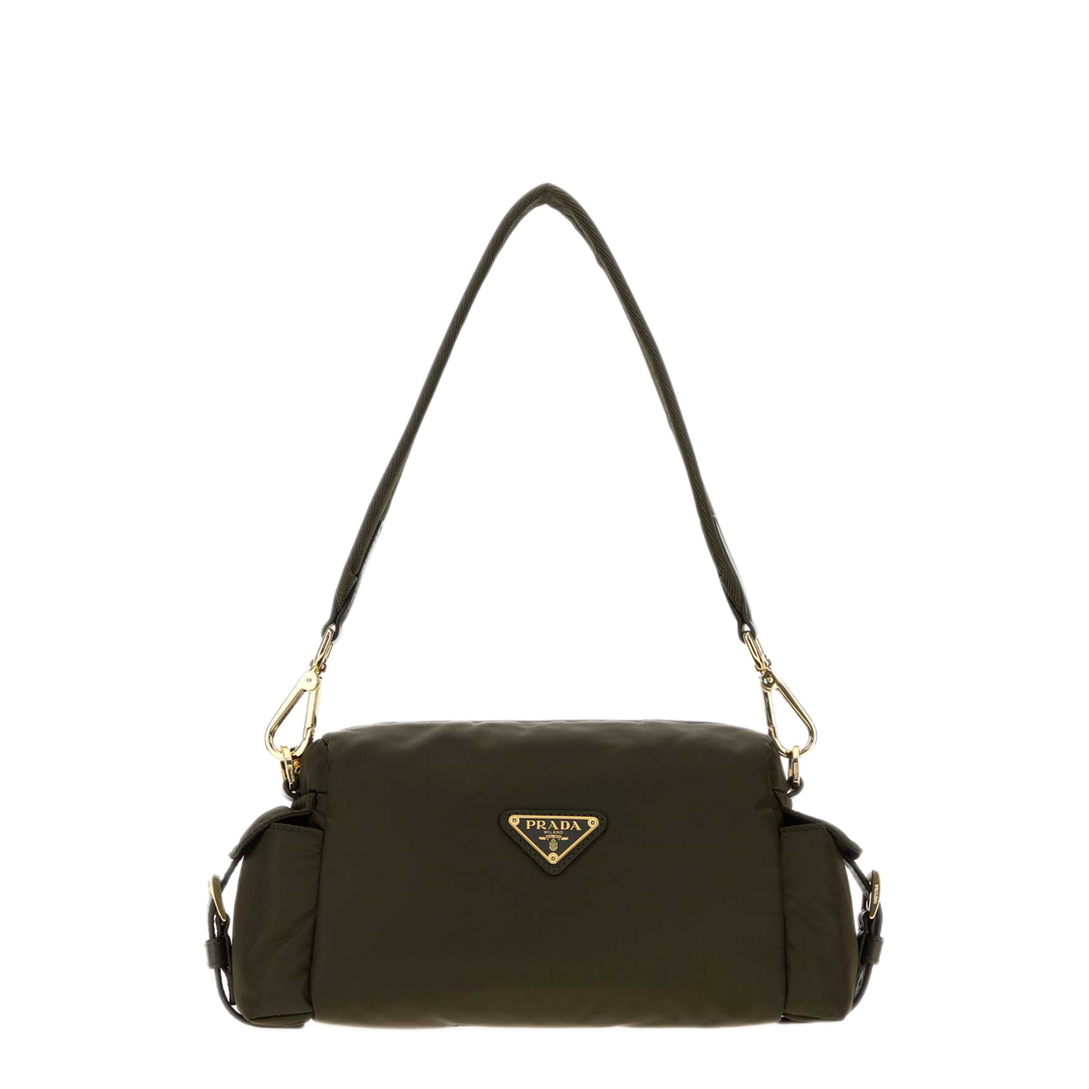 MAYFEYR - Prada - Olive Green Canvas Shoulder Bag - 1BH232VNOORDLNF05VI
