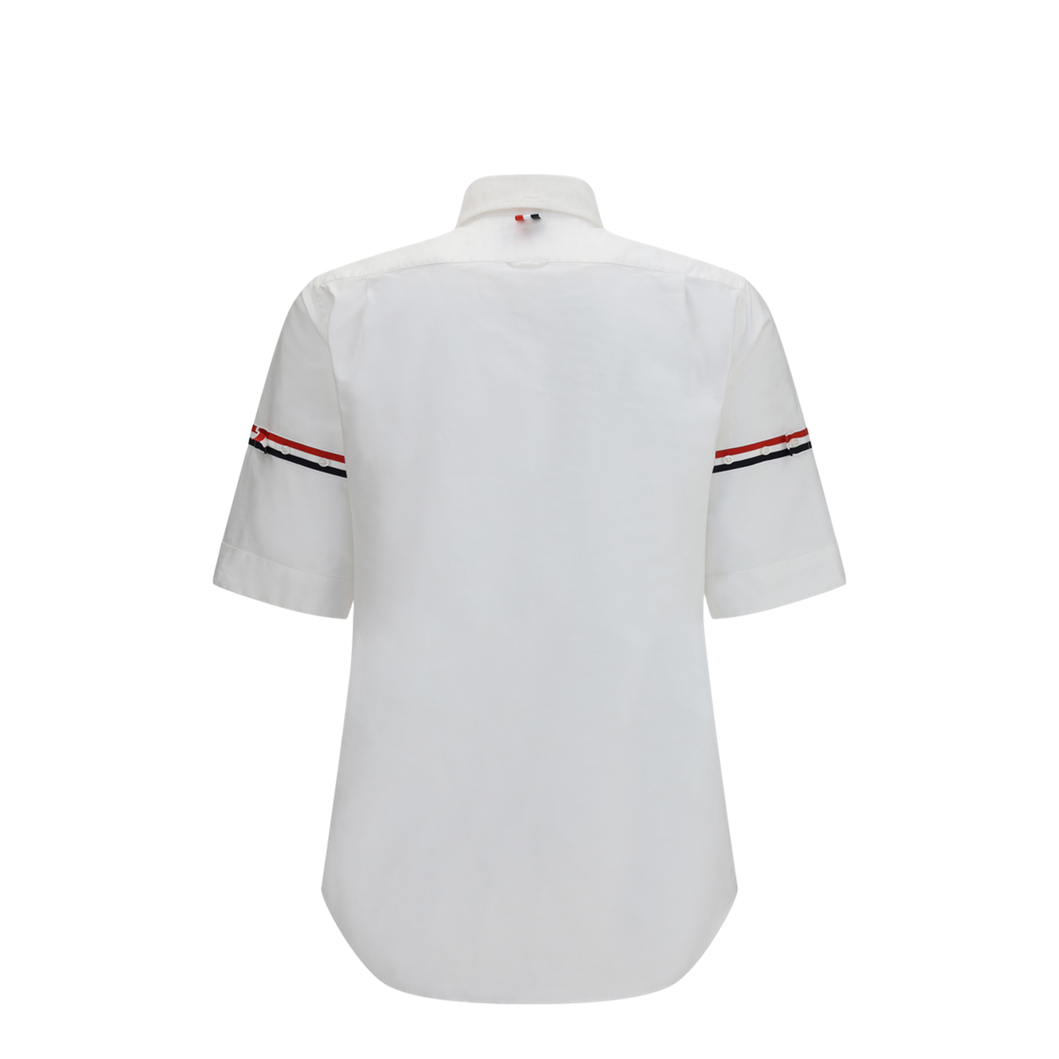 MAYFEYR - Thom Browne - Short-Sleeve Shirt With Contrast Stripes - MWS242AF0313