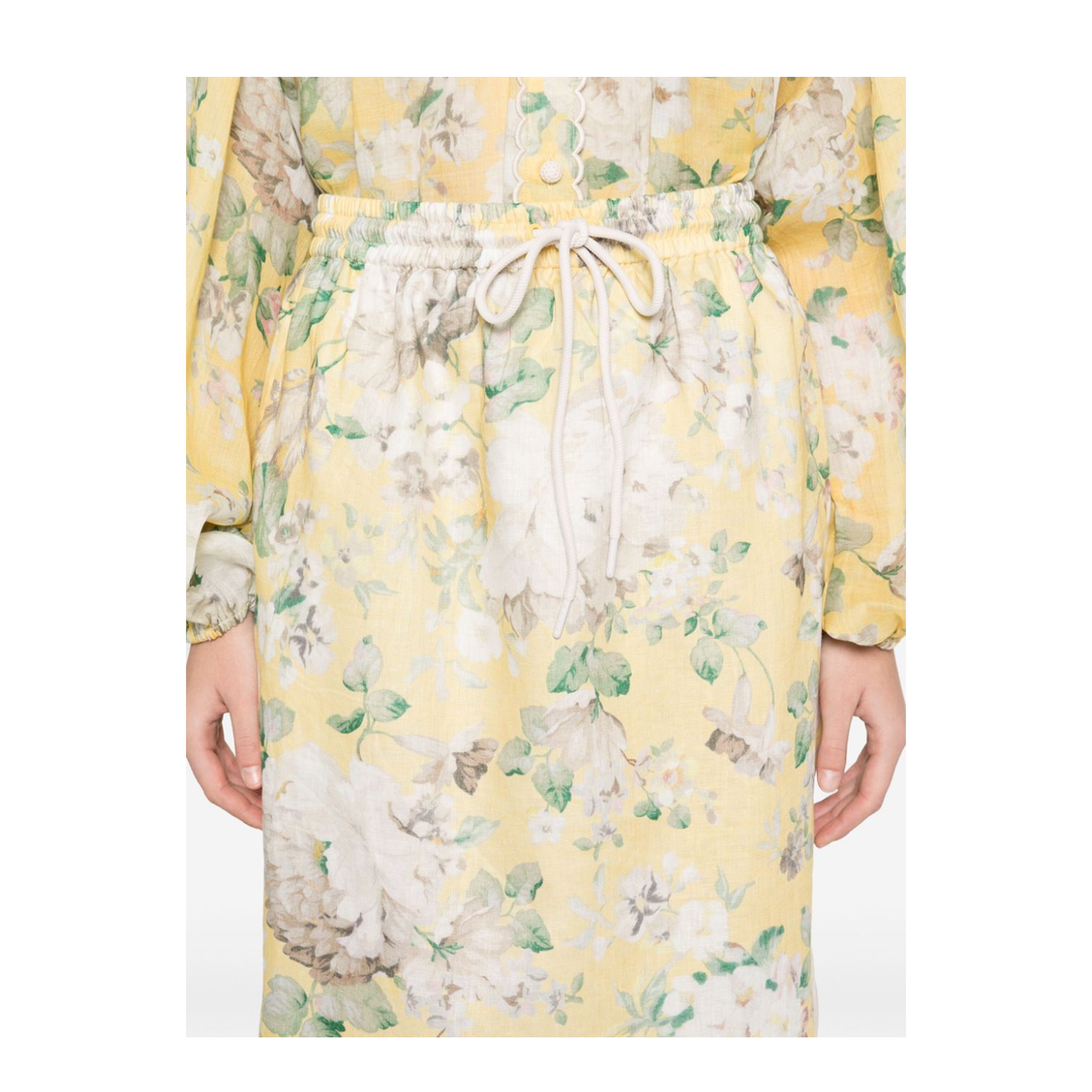 Acacia Printed Linen Skirt