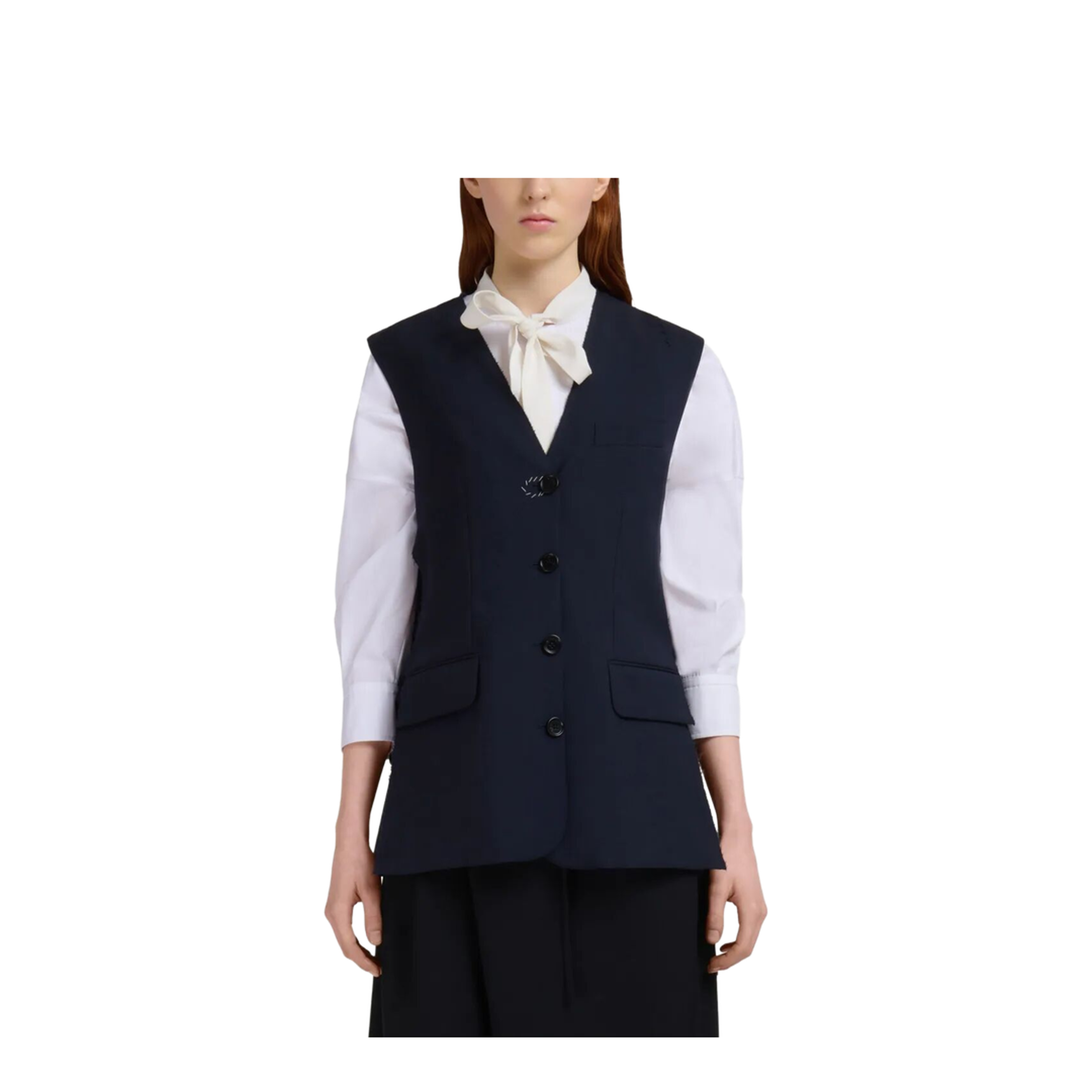 MAYFEYR - Marni - Wool Waistcoat With Side Slits - GLMA0096SUTW839