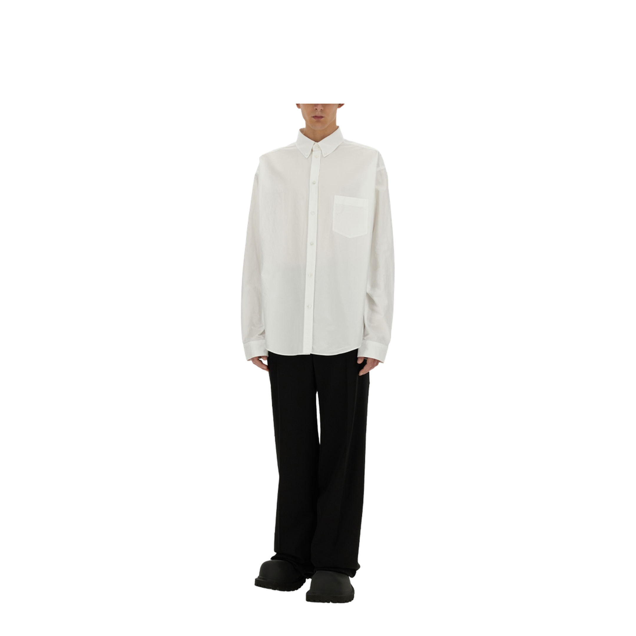 Cotton Poplin Texture Shirt