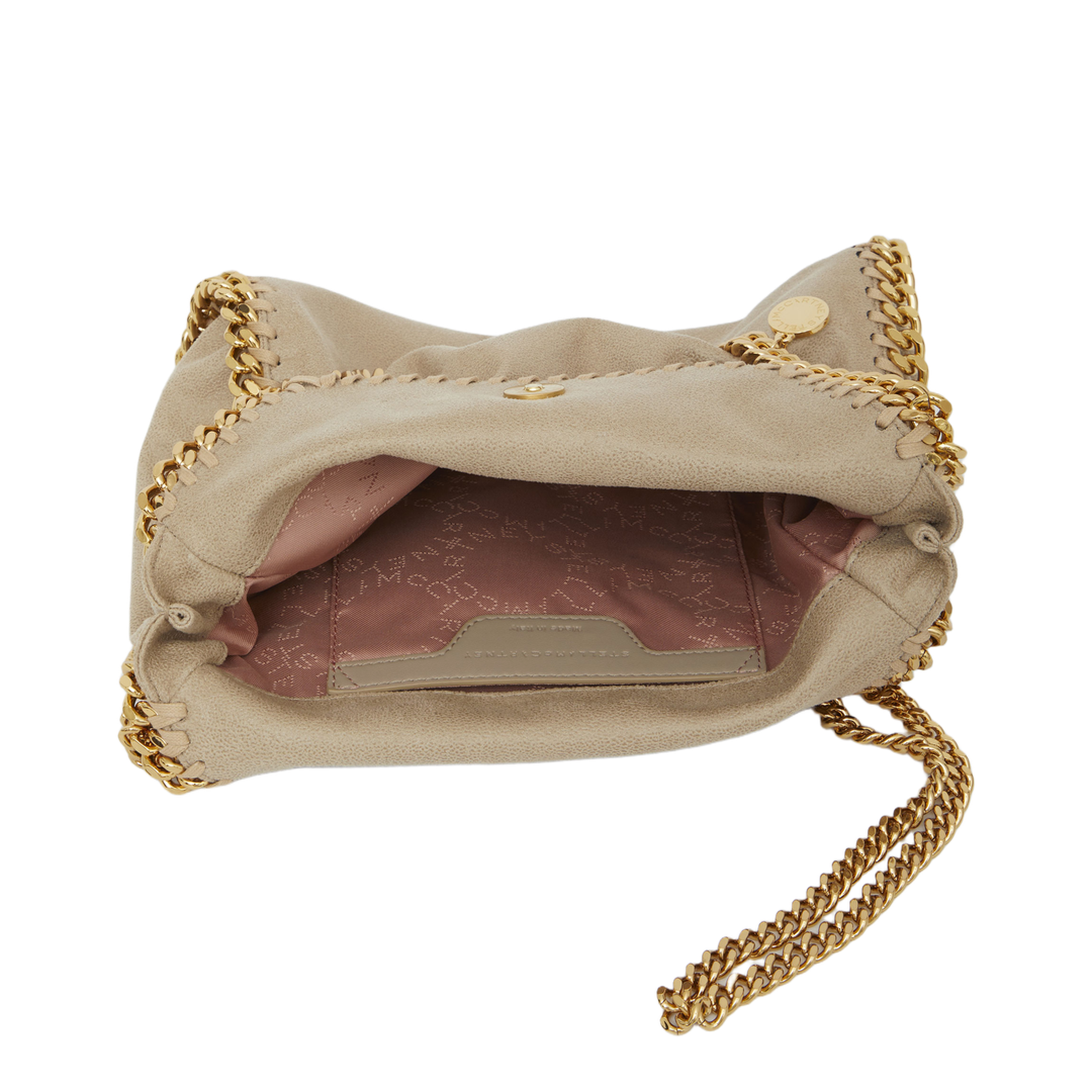 Falabella Mini Matte Vegan Shaggy Deer Tote Bag - Clotted Cream