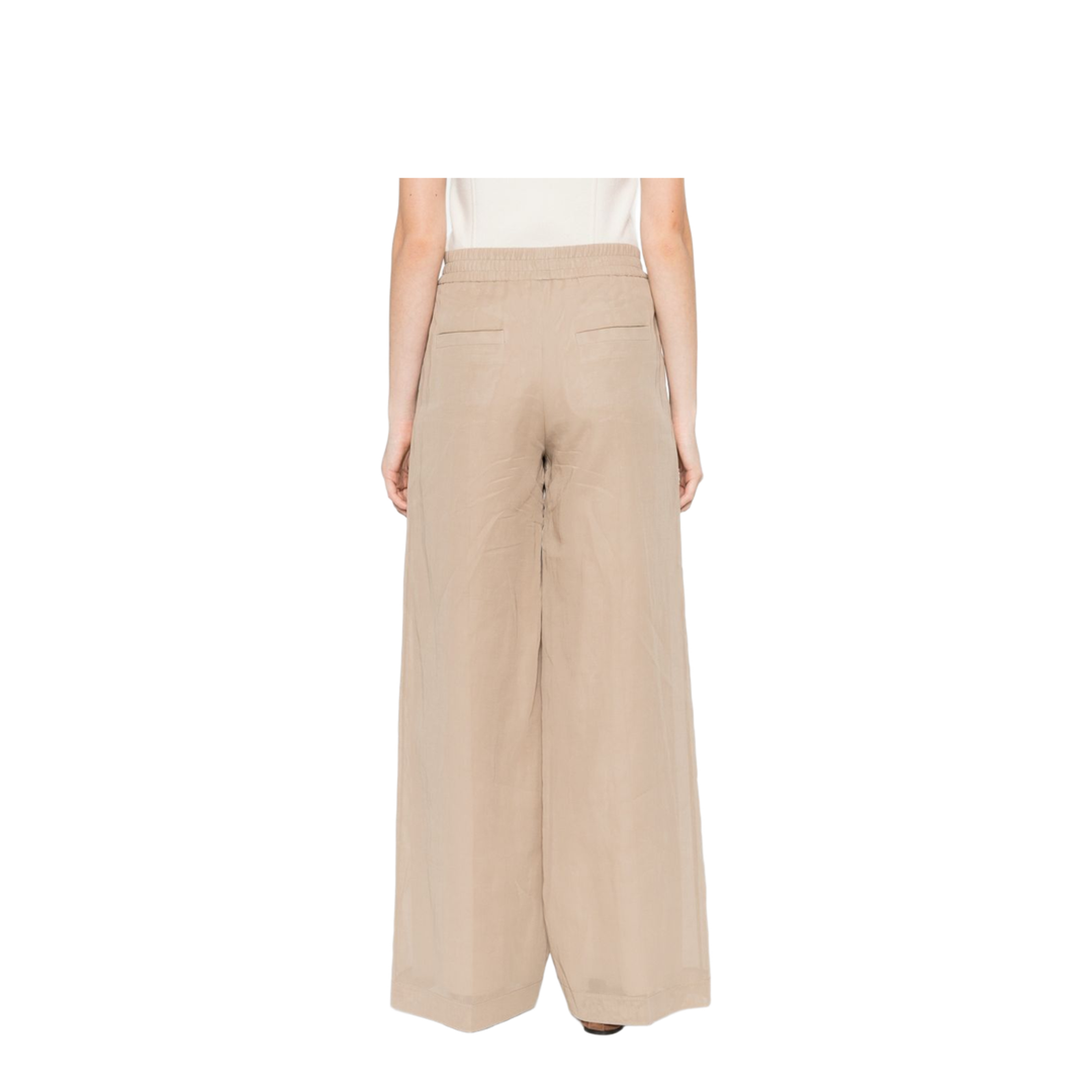 Cotton Trousers Cream