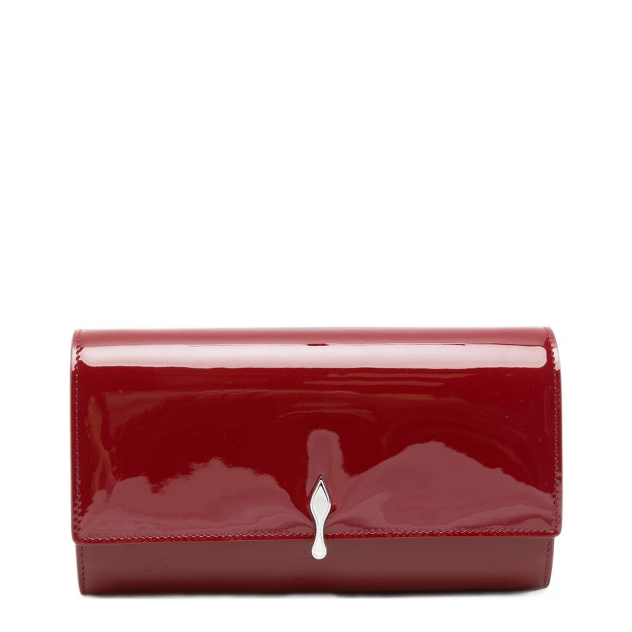 MAYFEYR - Christian Louboutin - Red Leather Foldover Bag - 3265344R947