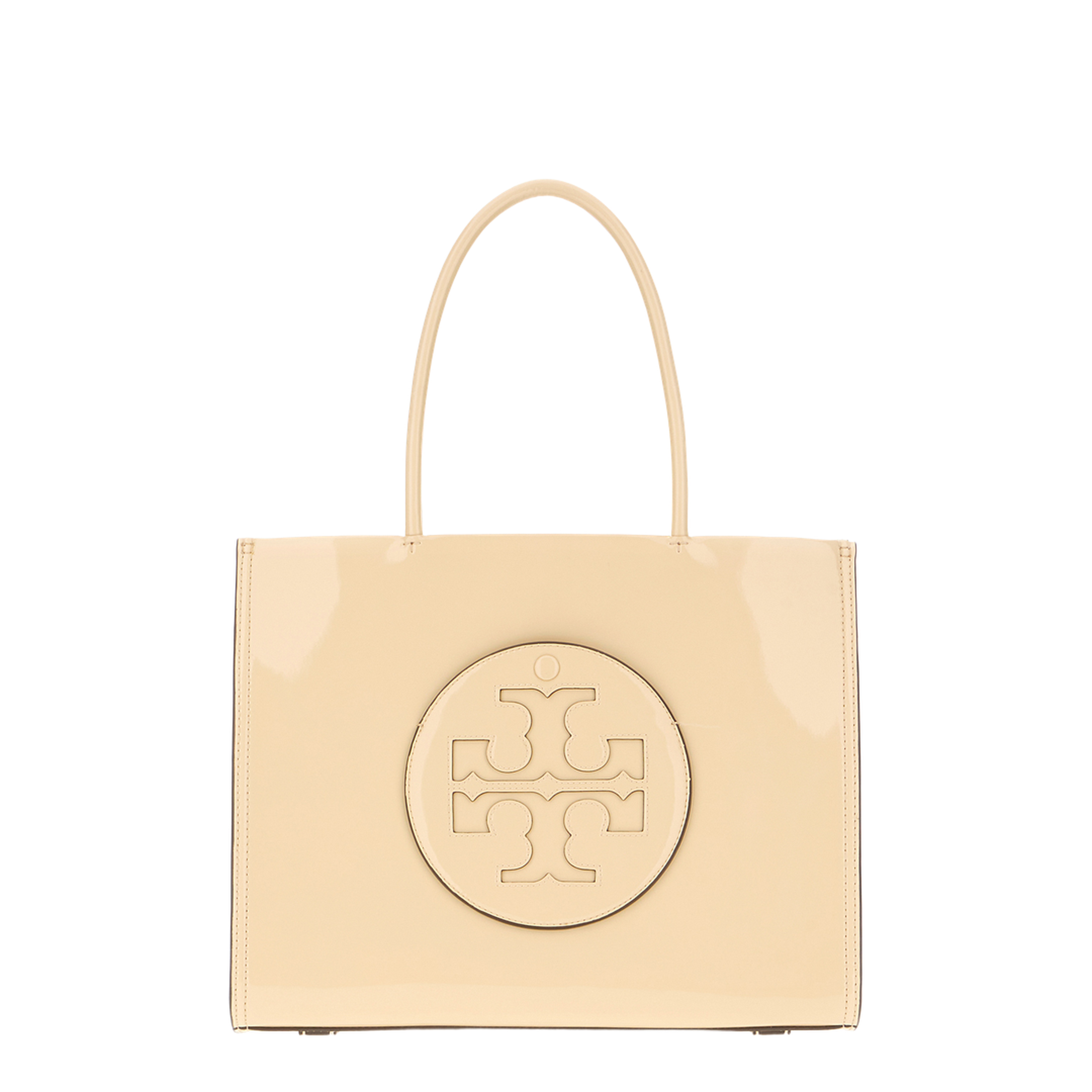 Cream Synthetic Leather Ella Bio Small Shopping Bag