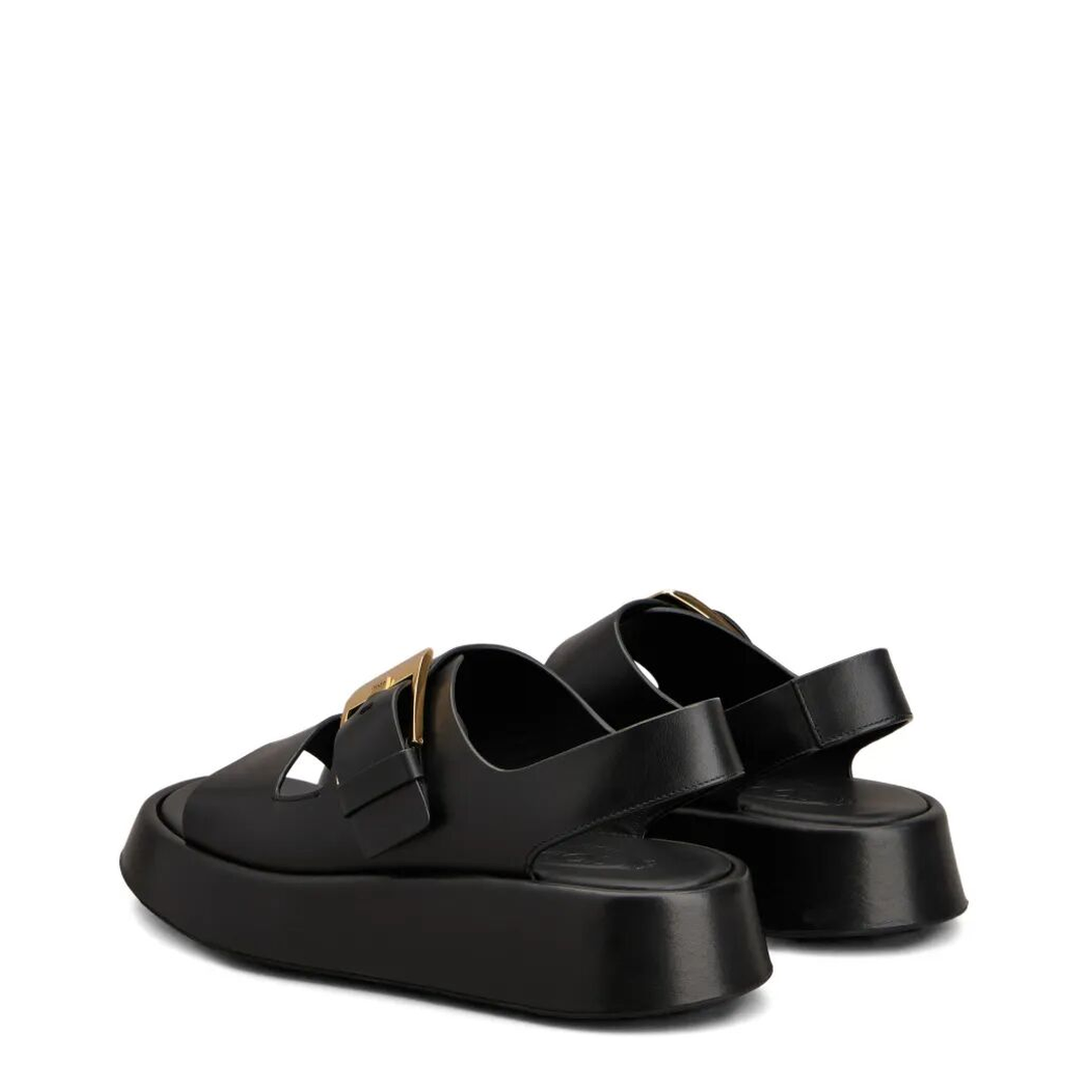 MAYFEYR - TOD`S - Leather Strappy Sandals With Maxi Buckle - XXW95L0KA50N6MB999