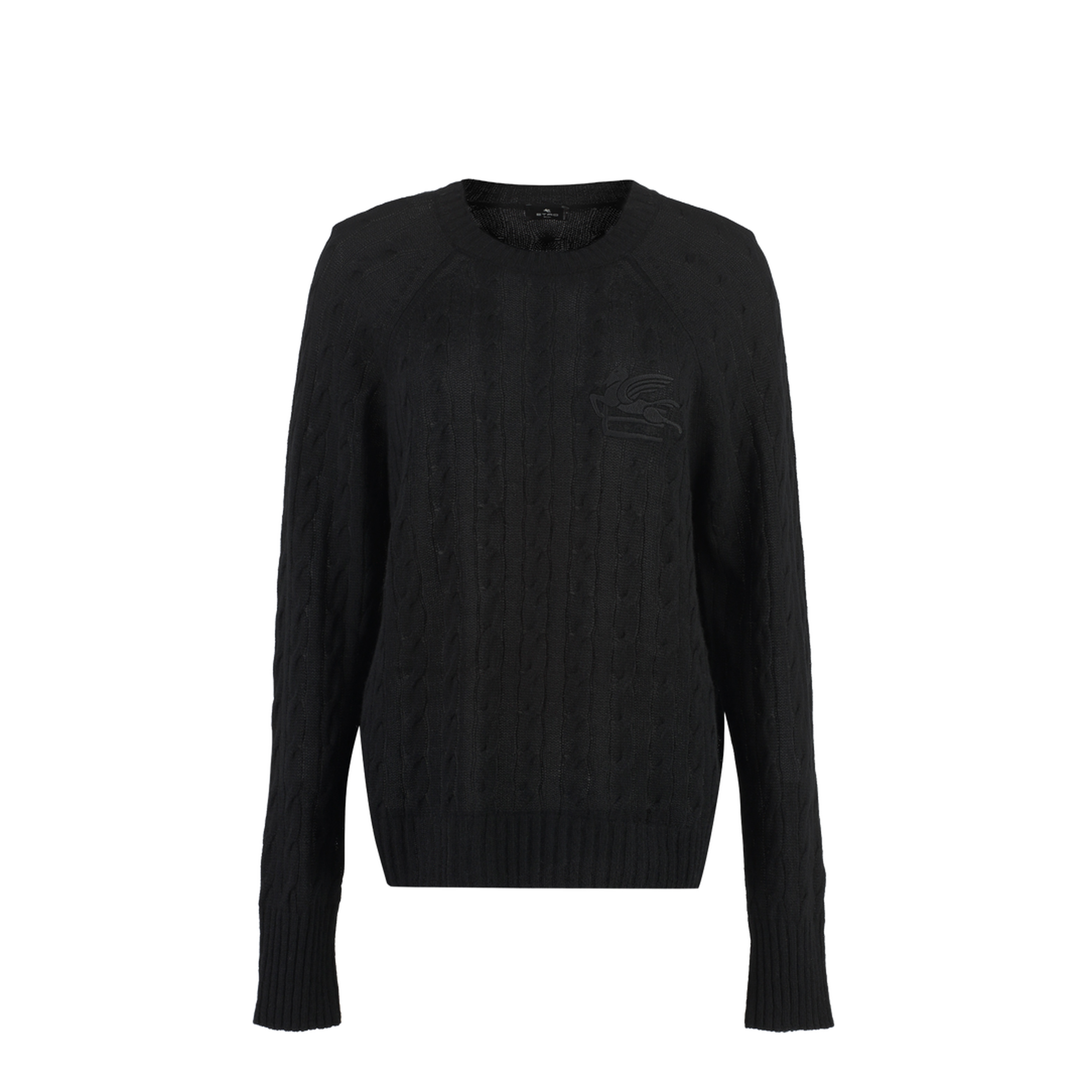 Ribbed Neckline Knit Sweater