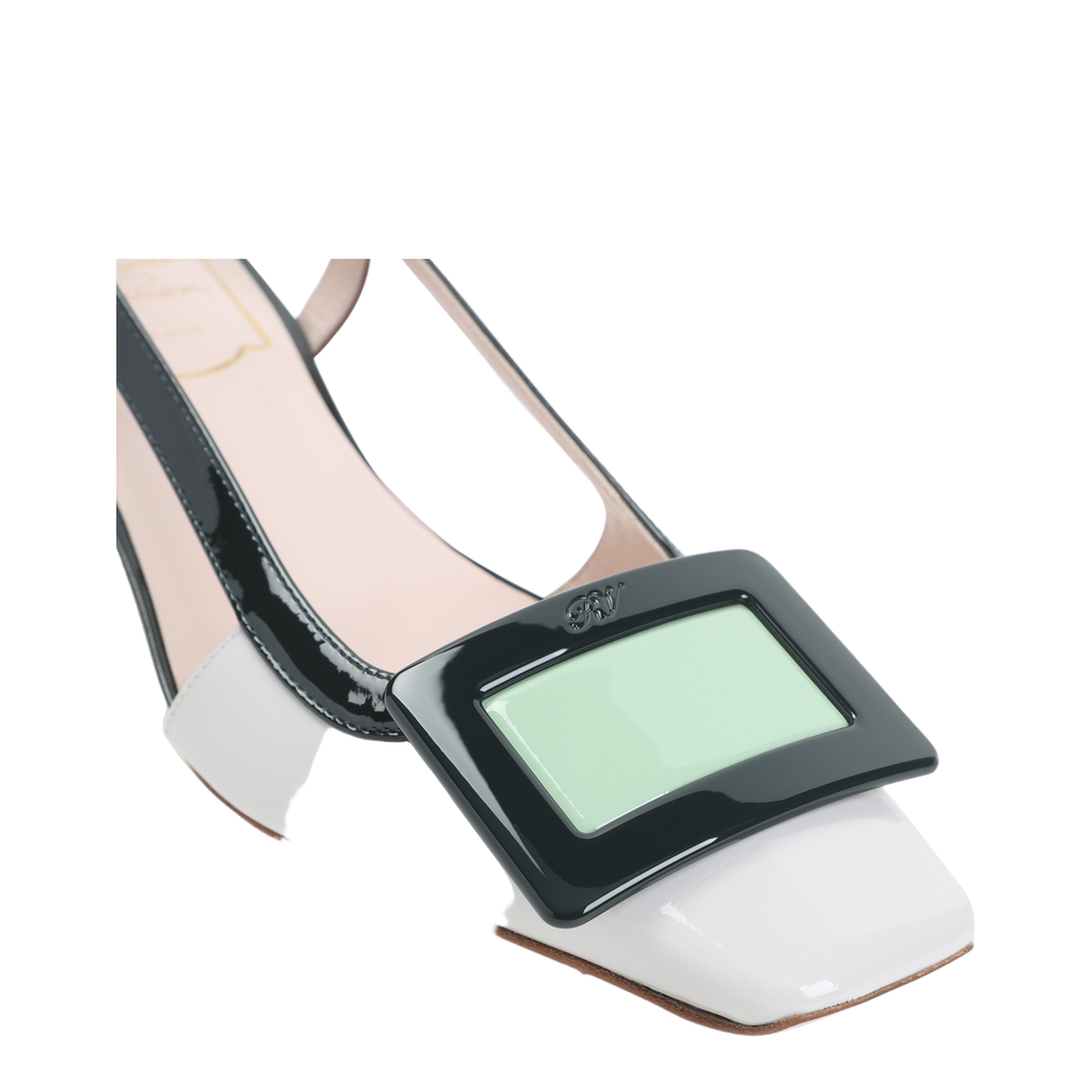 MAYFEYR - Roger Vivier - Lacquered Buckle 45 Pumps - RVW00625601D1P