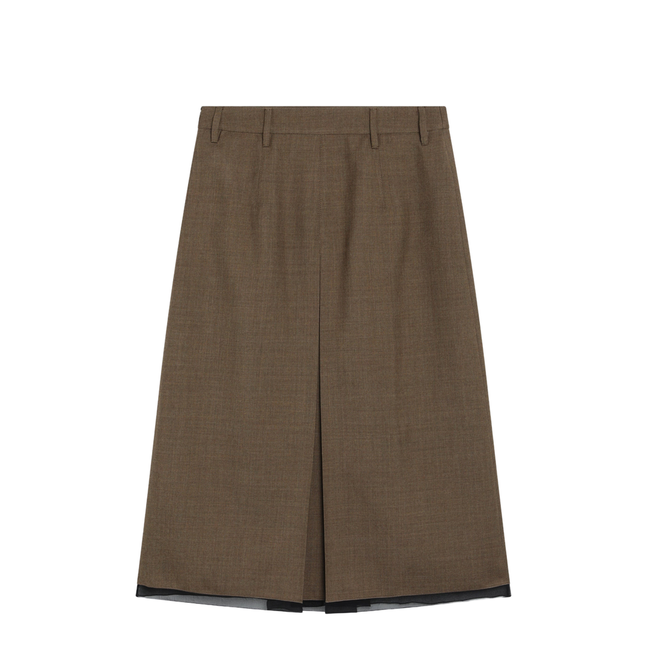 MAYFEYR - Prada - Tobacco-Colored Wool Skirt - P10A9OOO1PSWF0005