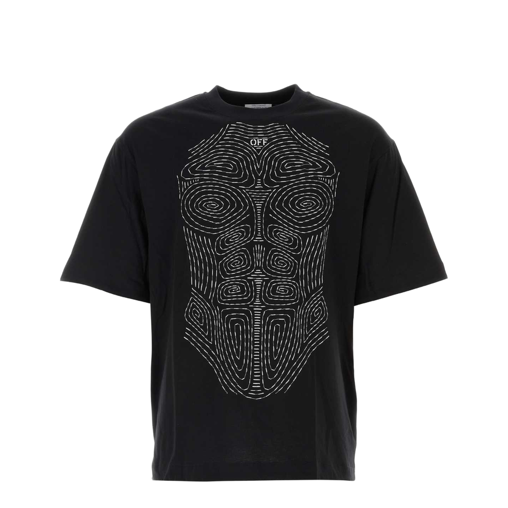 Cotton Body Scan Print T-Shirt