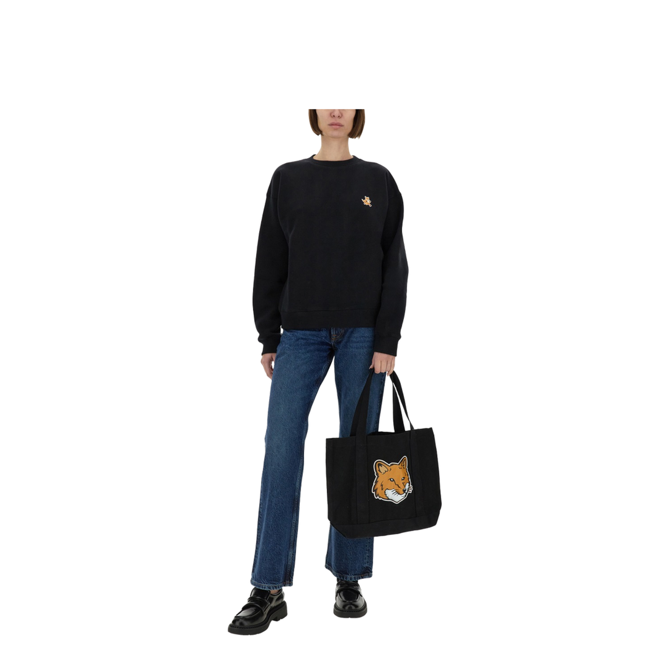 MAYFEYR - Maison Kitsuné - Speedy Fox Patch Sweatshirt - MW00309KM0307P199