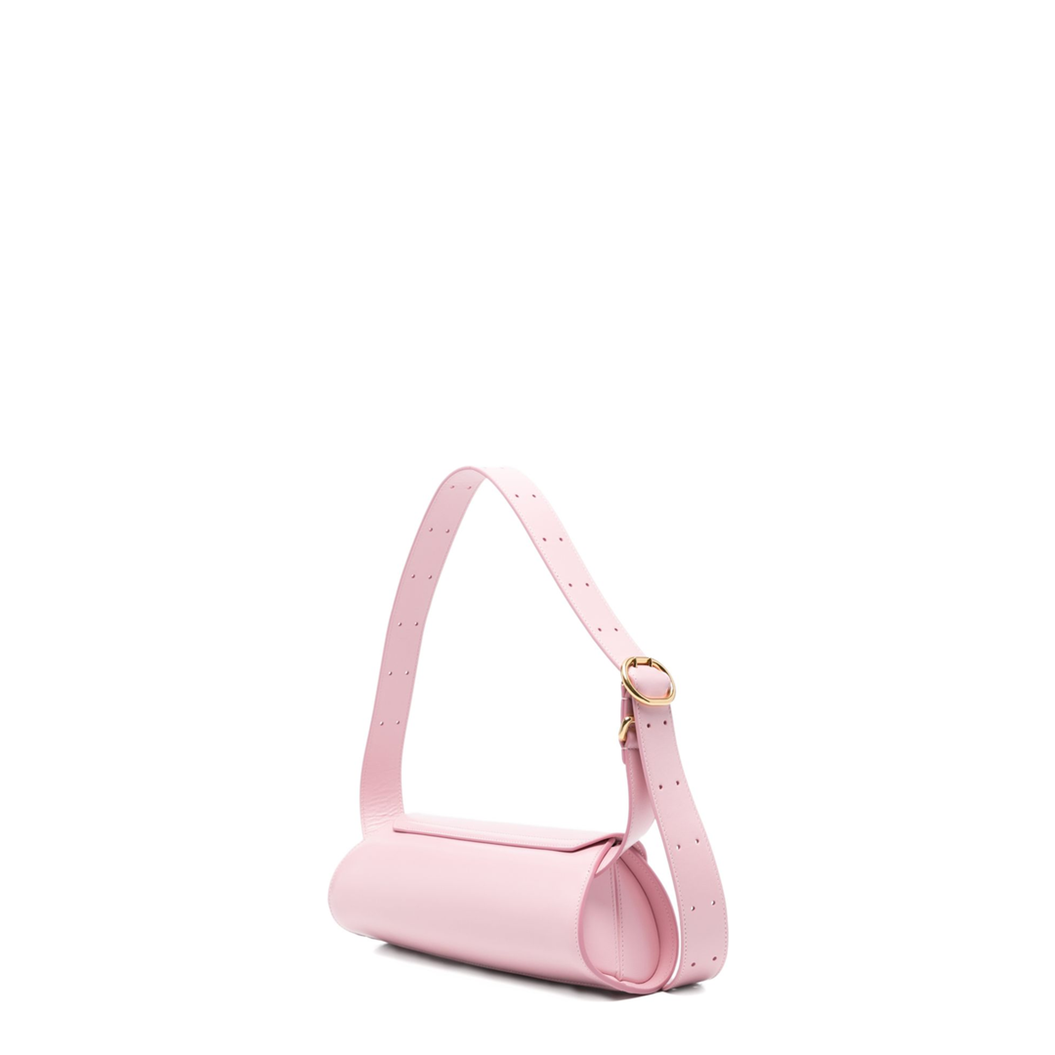 Cannolo Small Calfskin Shoulder Bag - Pale Pink