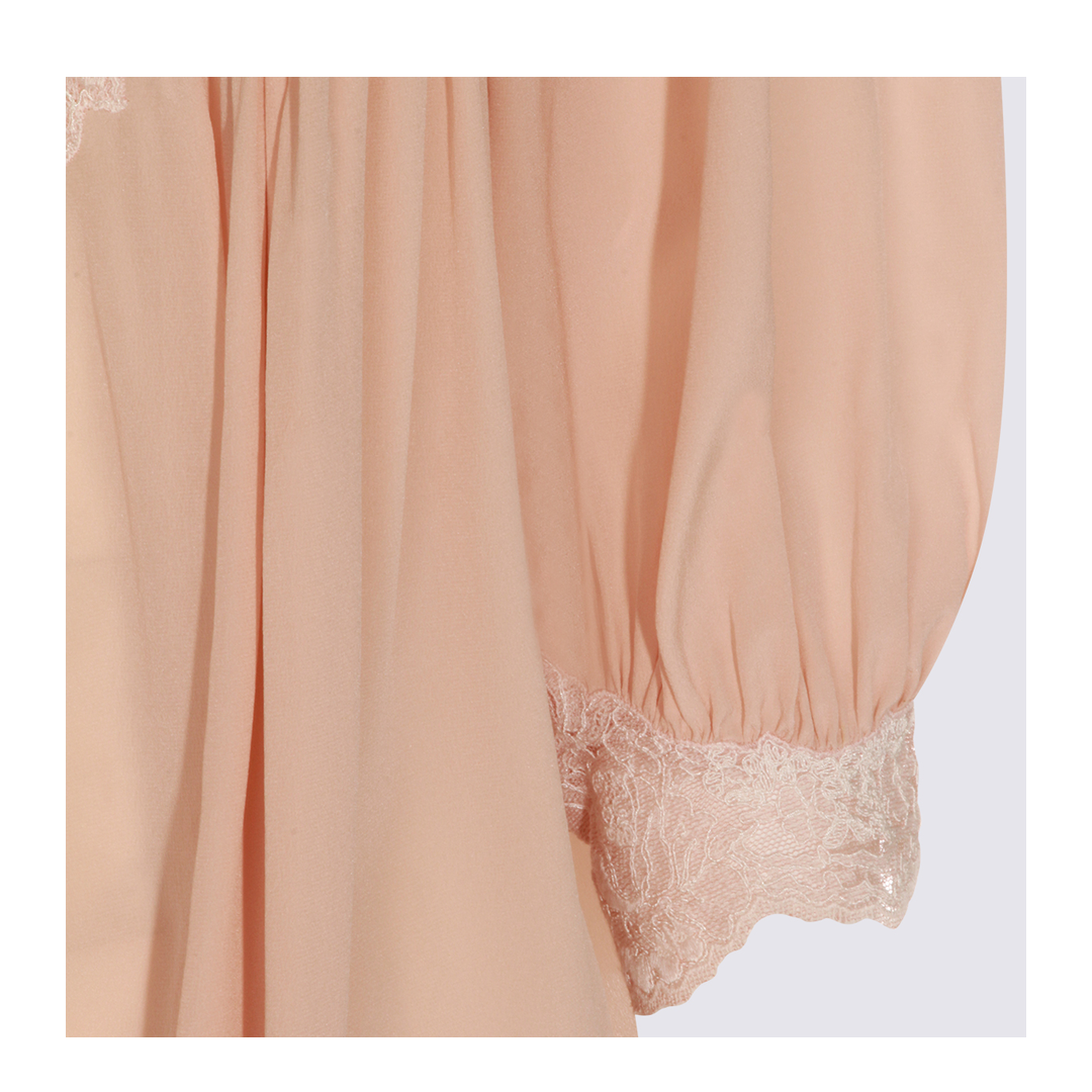 Silk Blouse With Lace Details