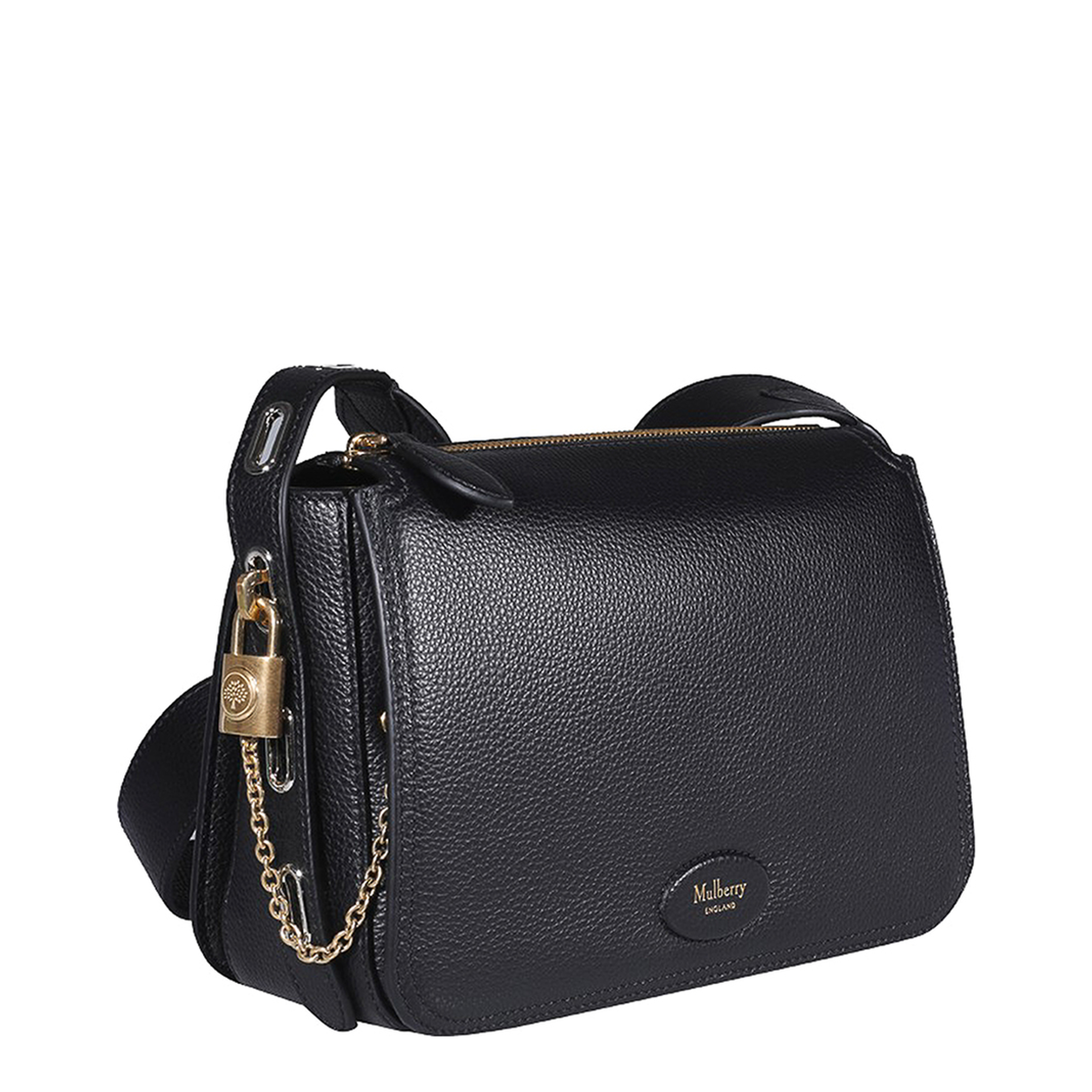 Billie Small Leather Crossbody Bag - Black