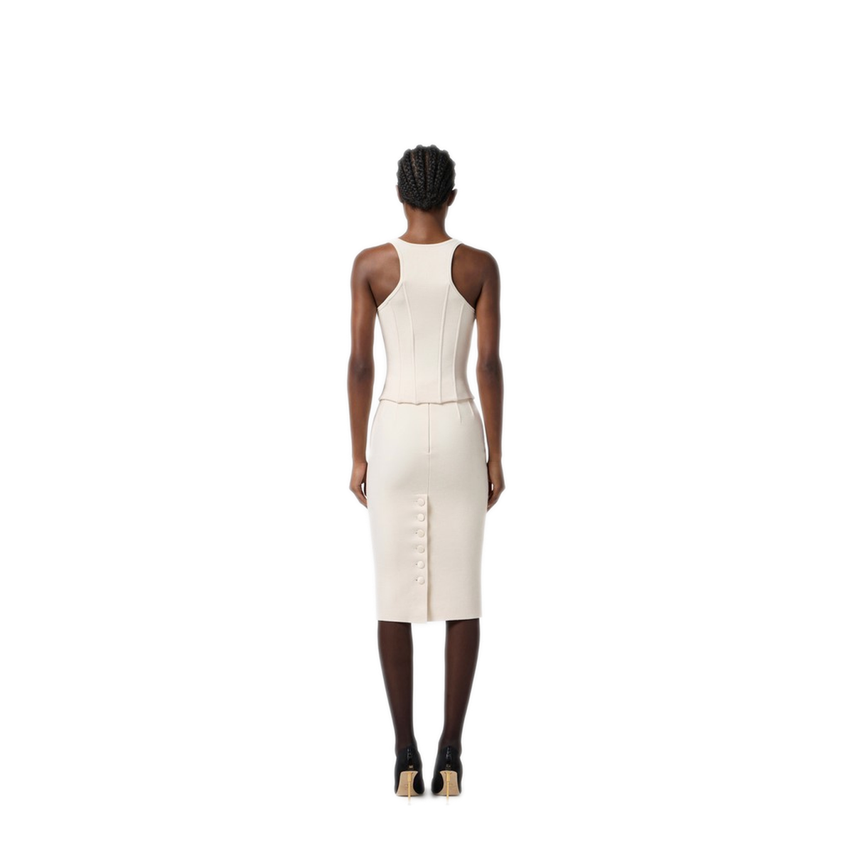 MAYFEYR - Elisabetta Franchi - Skirt Milk - GK19S56E2DZ9