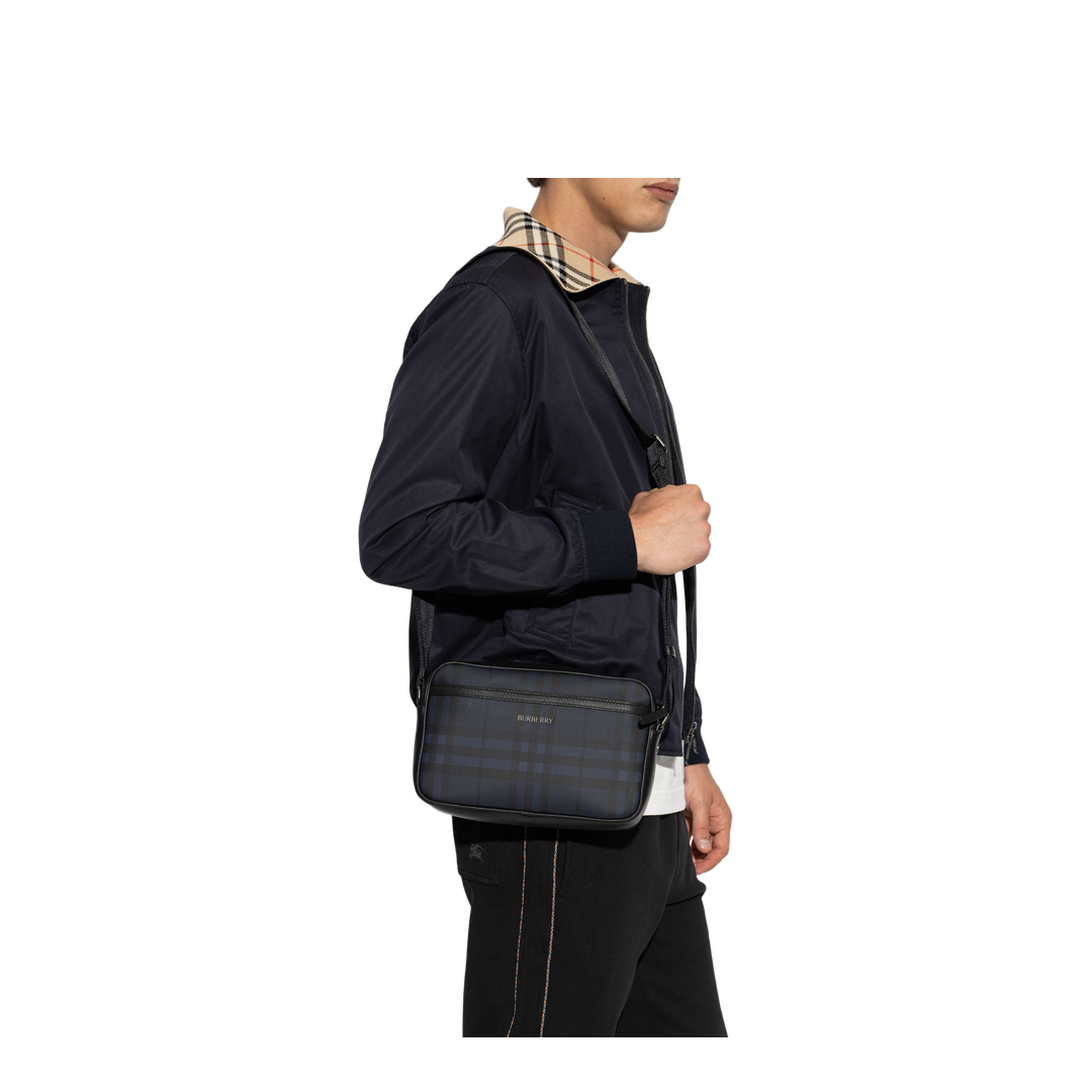 MAYFEYR - Burberry - City Check Bag - 8129340A1222NAVY