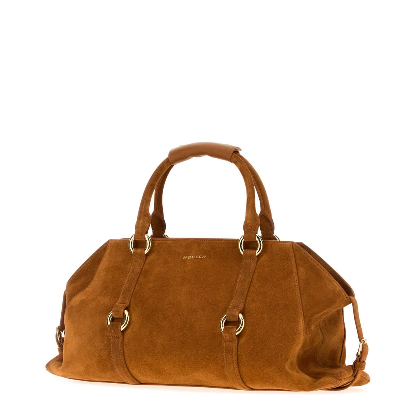 Caramel suede medium Farringdon handbag