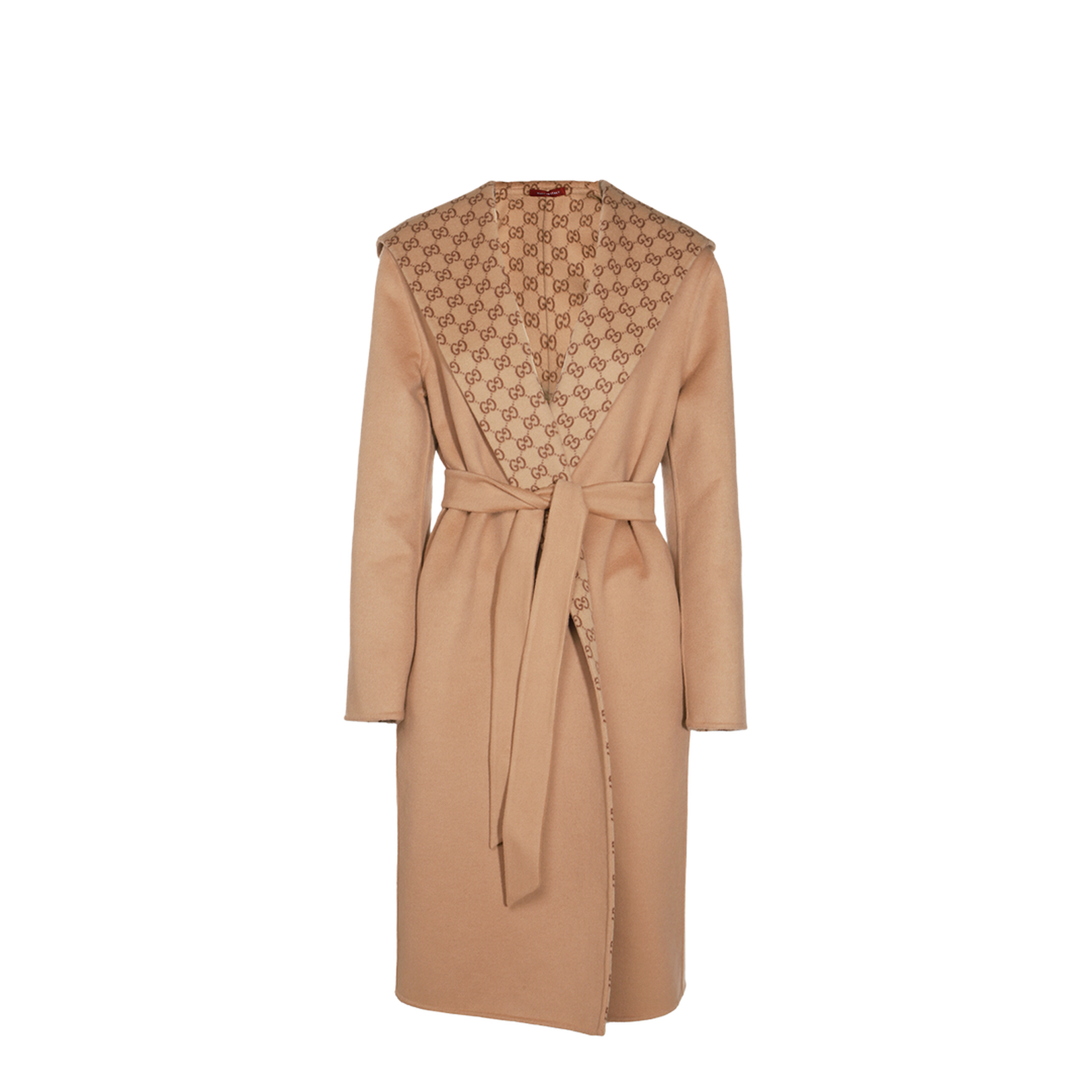 Reversible Silk Wool Blend Coat