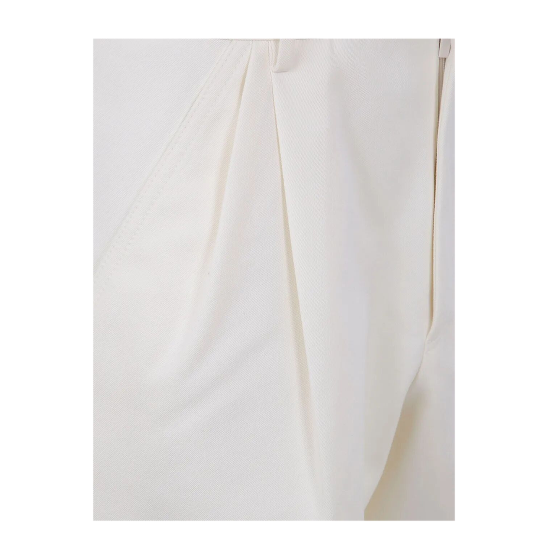 DOUBLE PIENCES CHINO TROUSERS WHITE