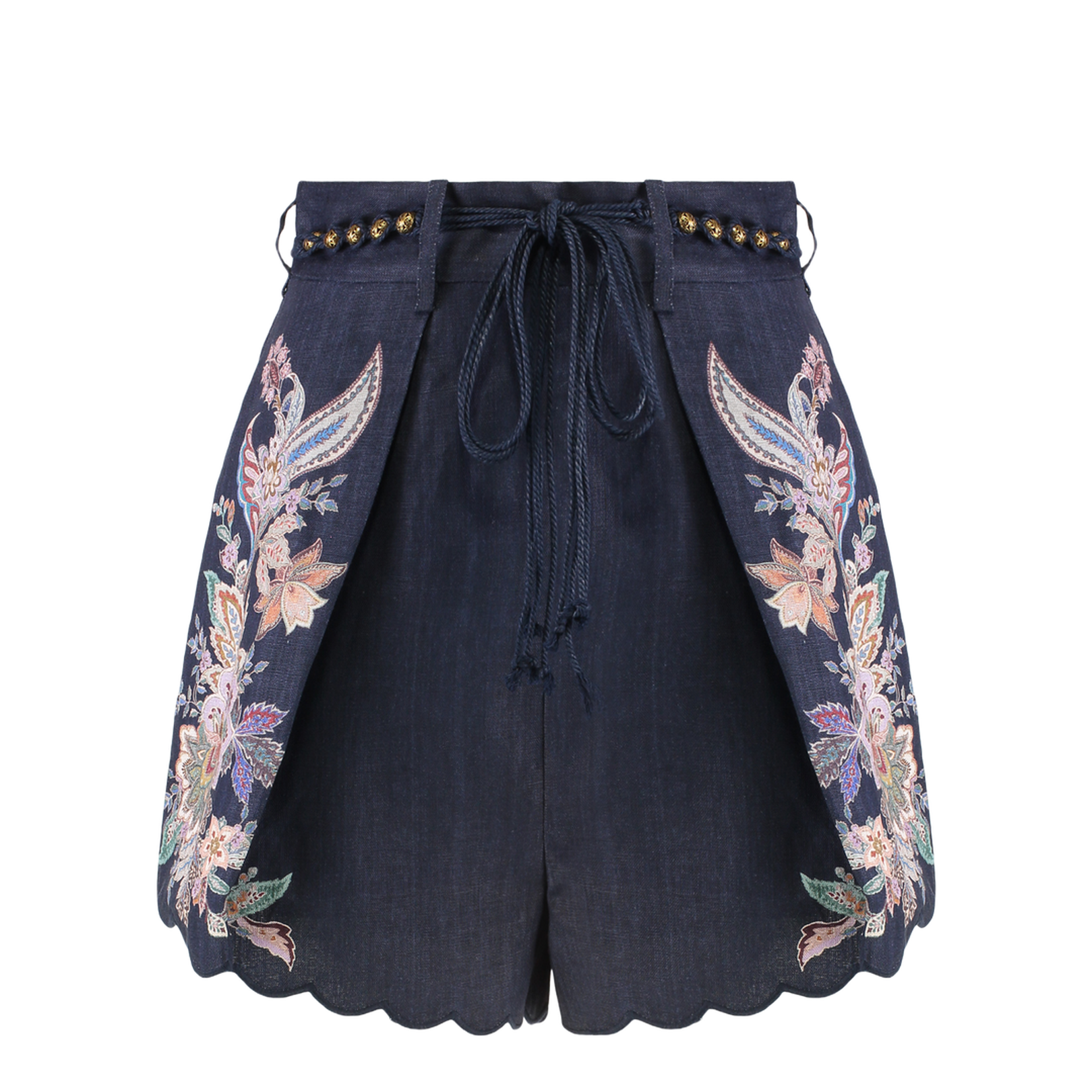Rhiannon Printed Linen Shorts