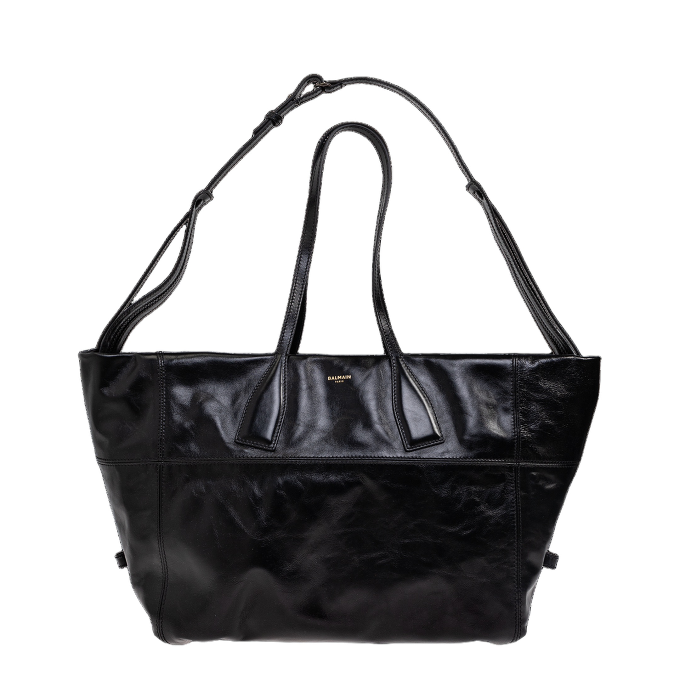 Top-Handle Tote Bag Black