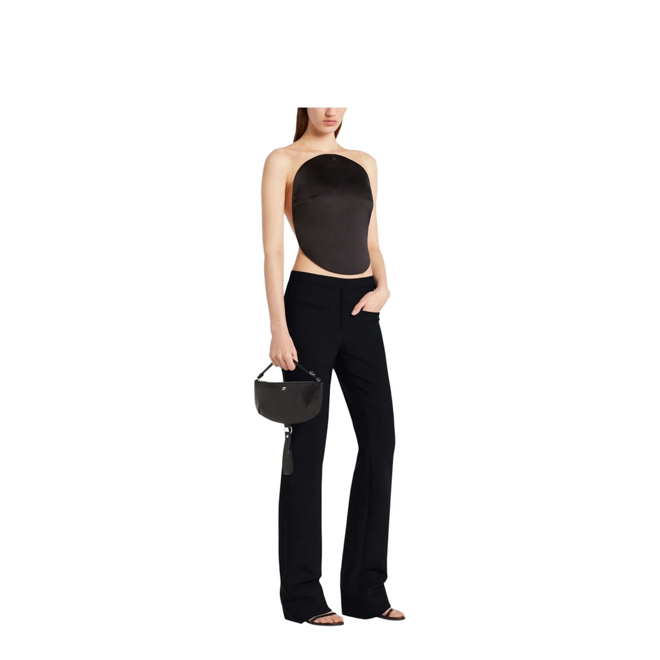 Holy Eclipse Medium Calf Leather Shoulder Bag - Black